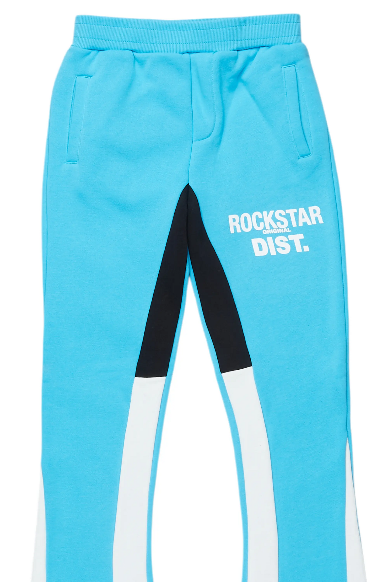 Boys Alpine Blue/White Stacked Trackpant