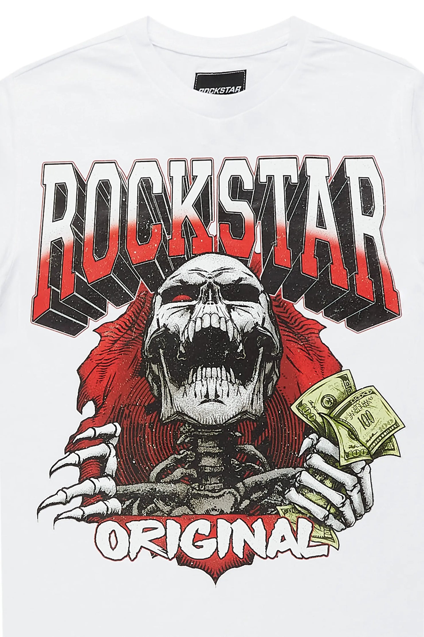 Boys Kairos White Graphic T-Shirt