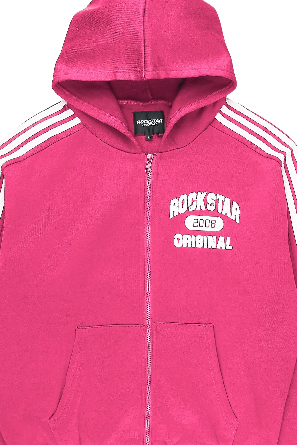 Raykeya Pink Zip Up Hoodie