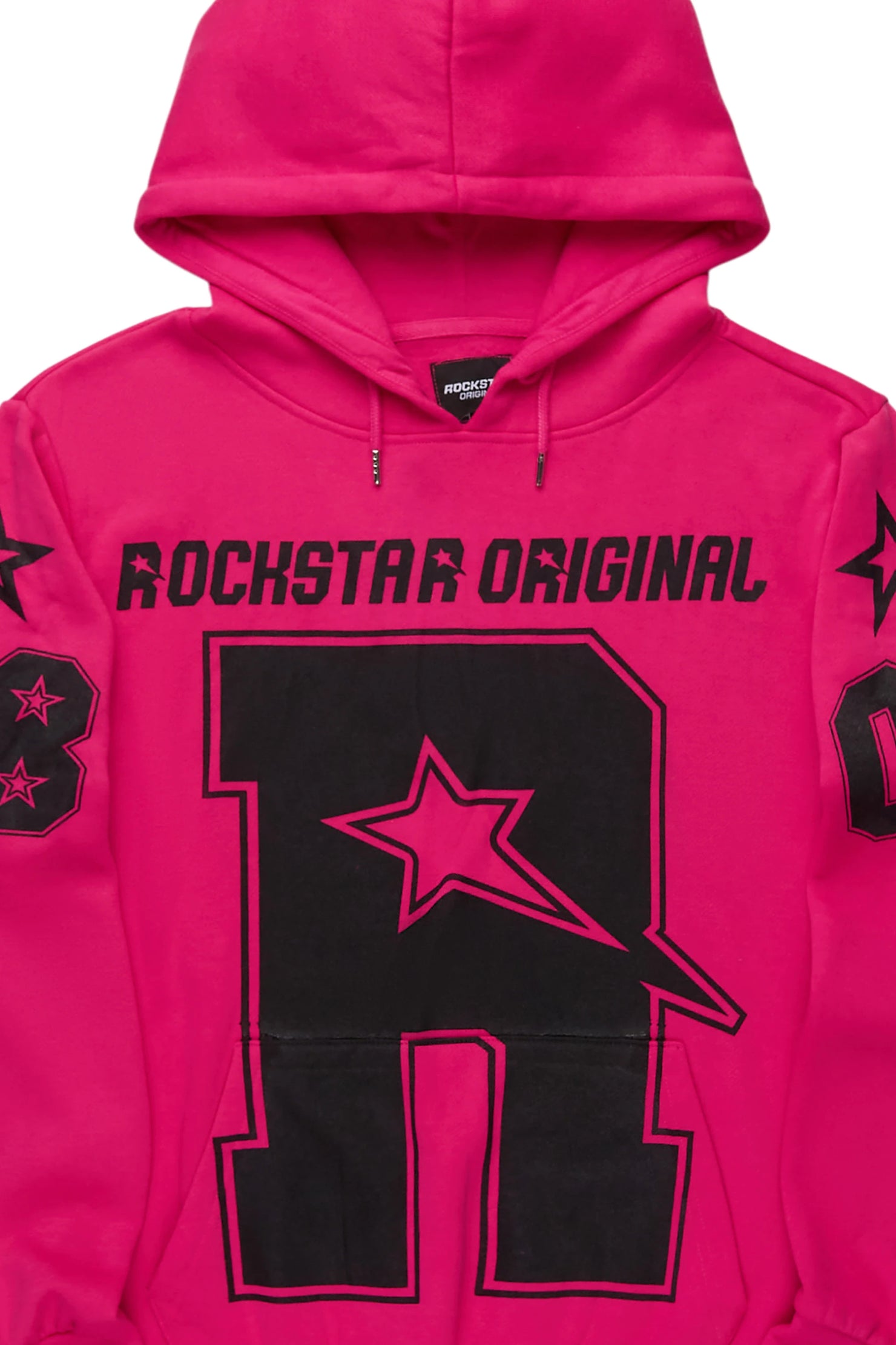 Skender Fuchsia/Black Graphic Hoodie