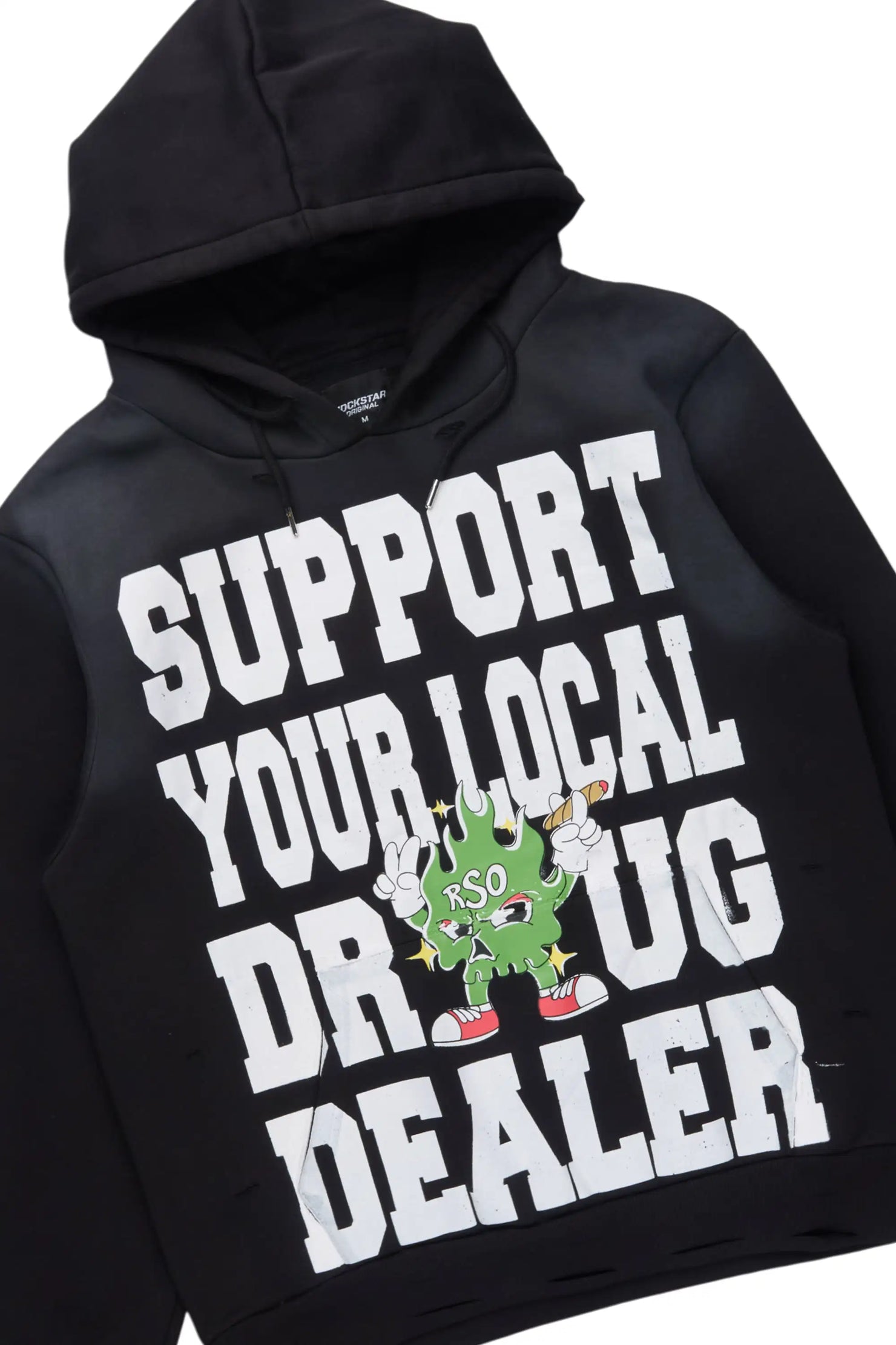 Tarl Black/Black Hoodie/Stacked Flare Jean Set