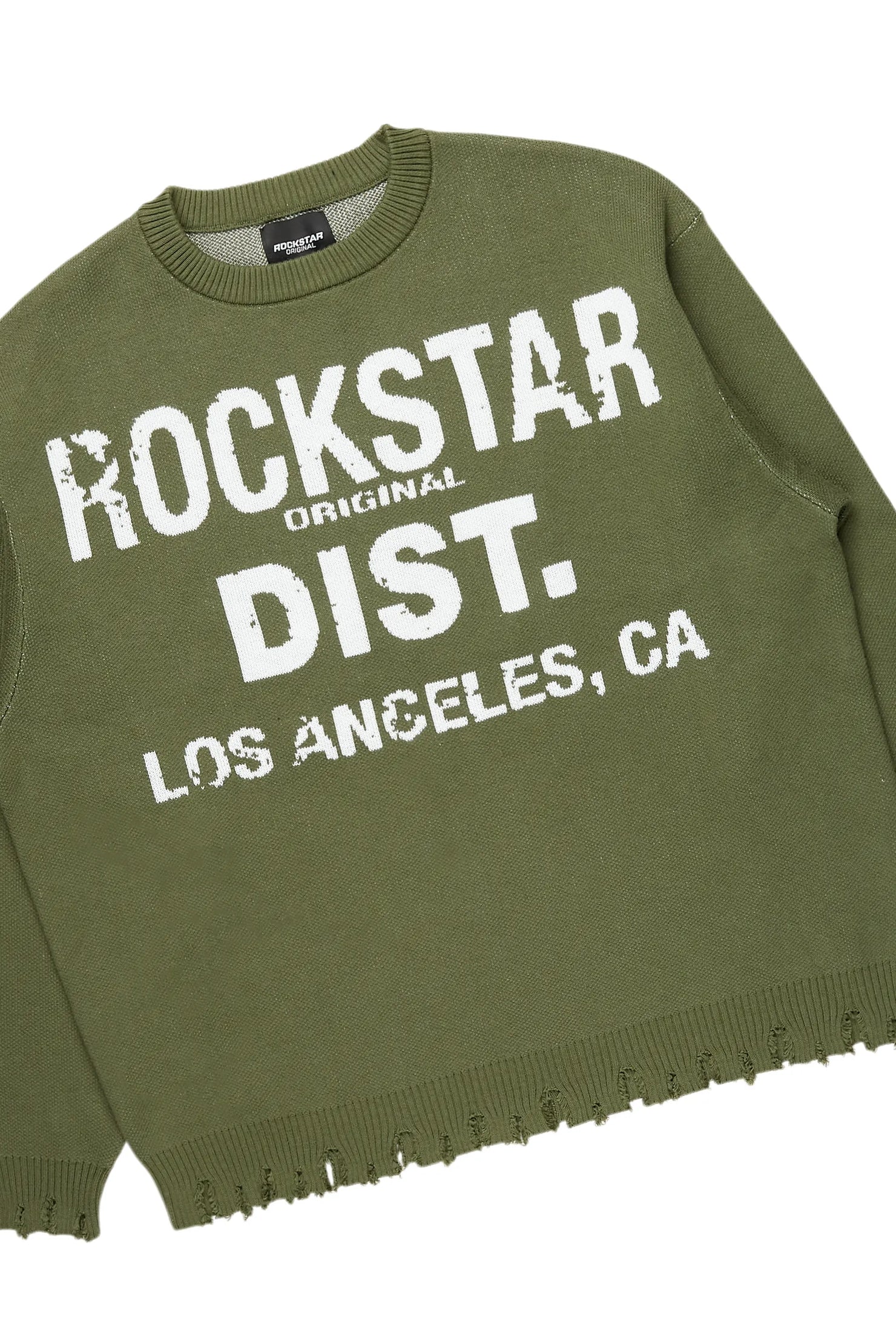 Mallow Green Knit Sweater & Petrus Super Stacked Flare Jean Bundle