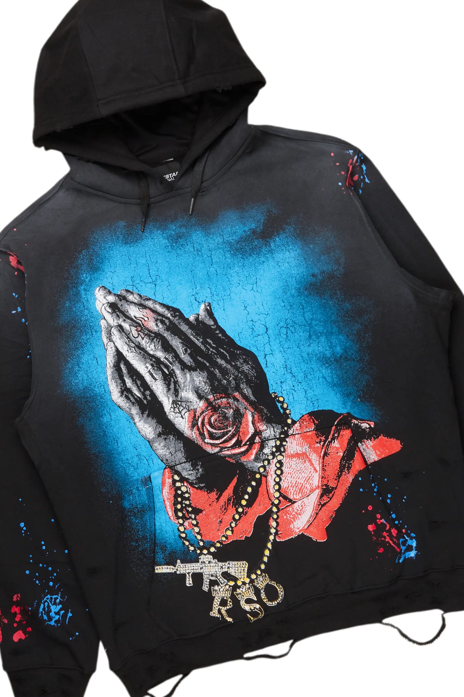 Gonave Black Hoodie/Stacked Flare Cargo Jean Bundle