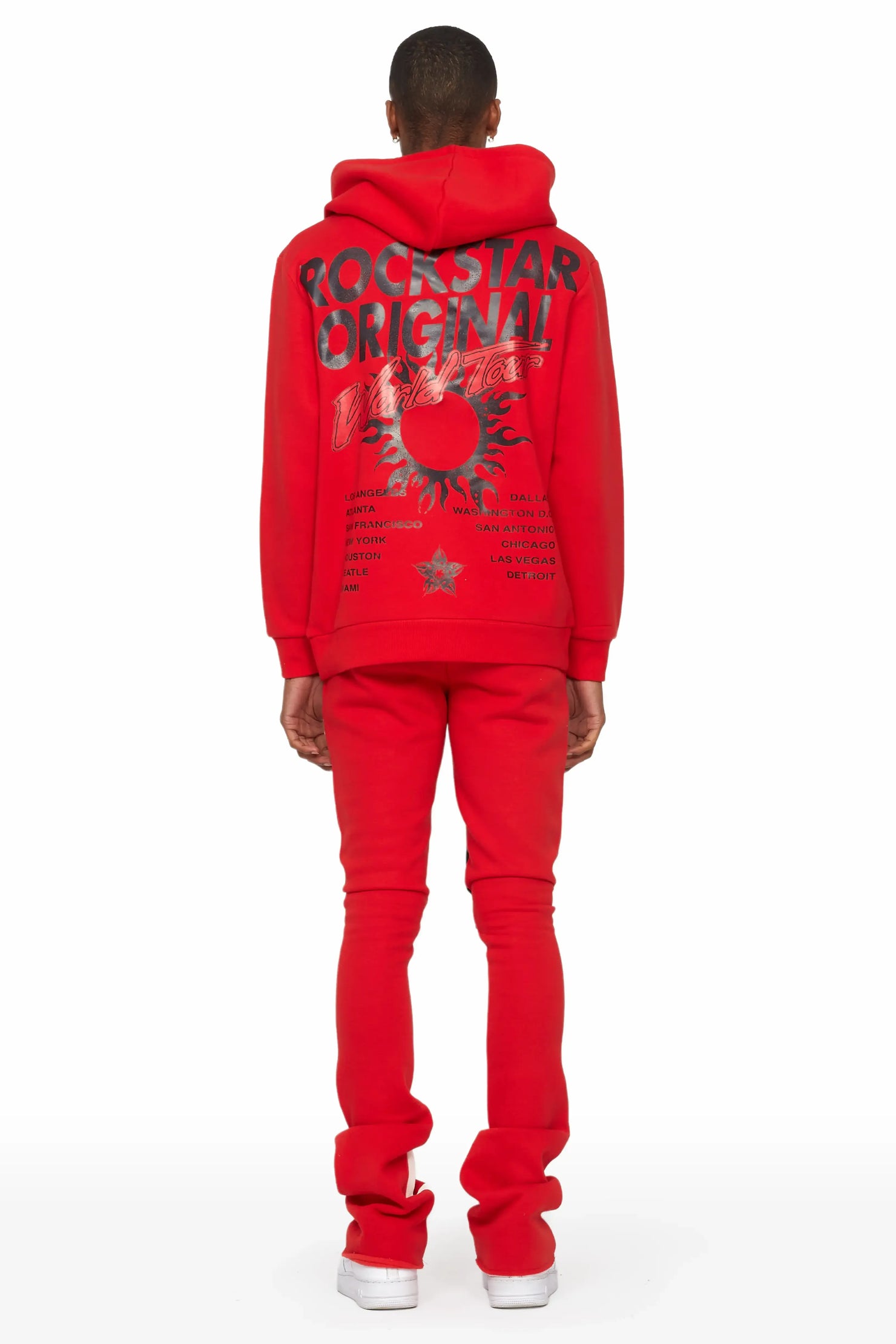 Yash Red Super Stacked Flare Track Set