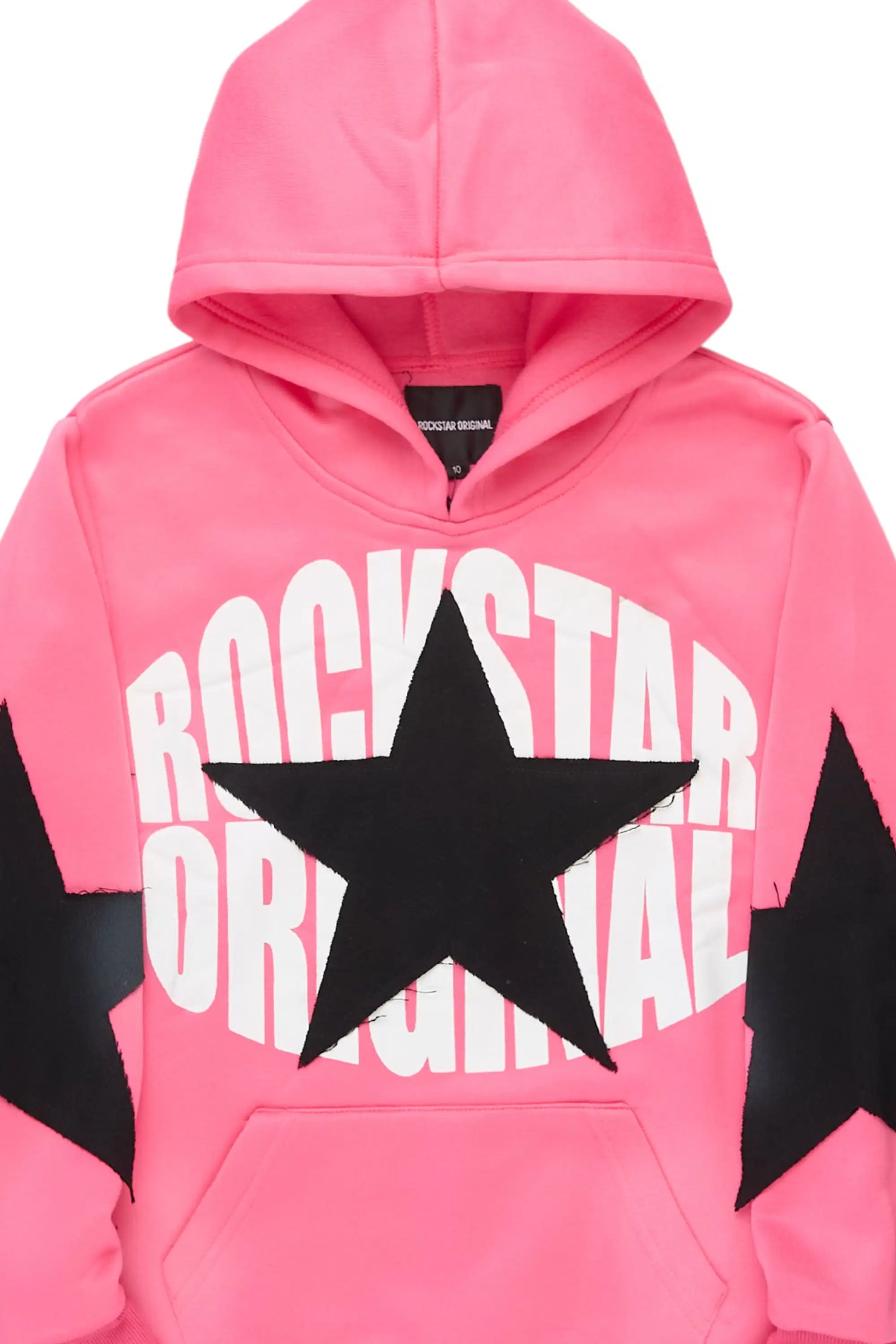 Girls Khaly Light Pink Graphic Hoodie