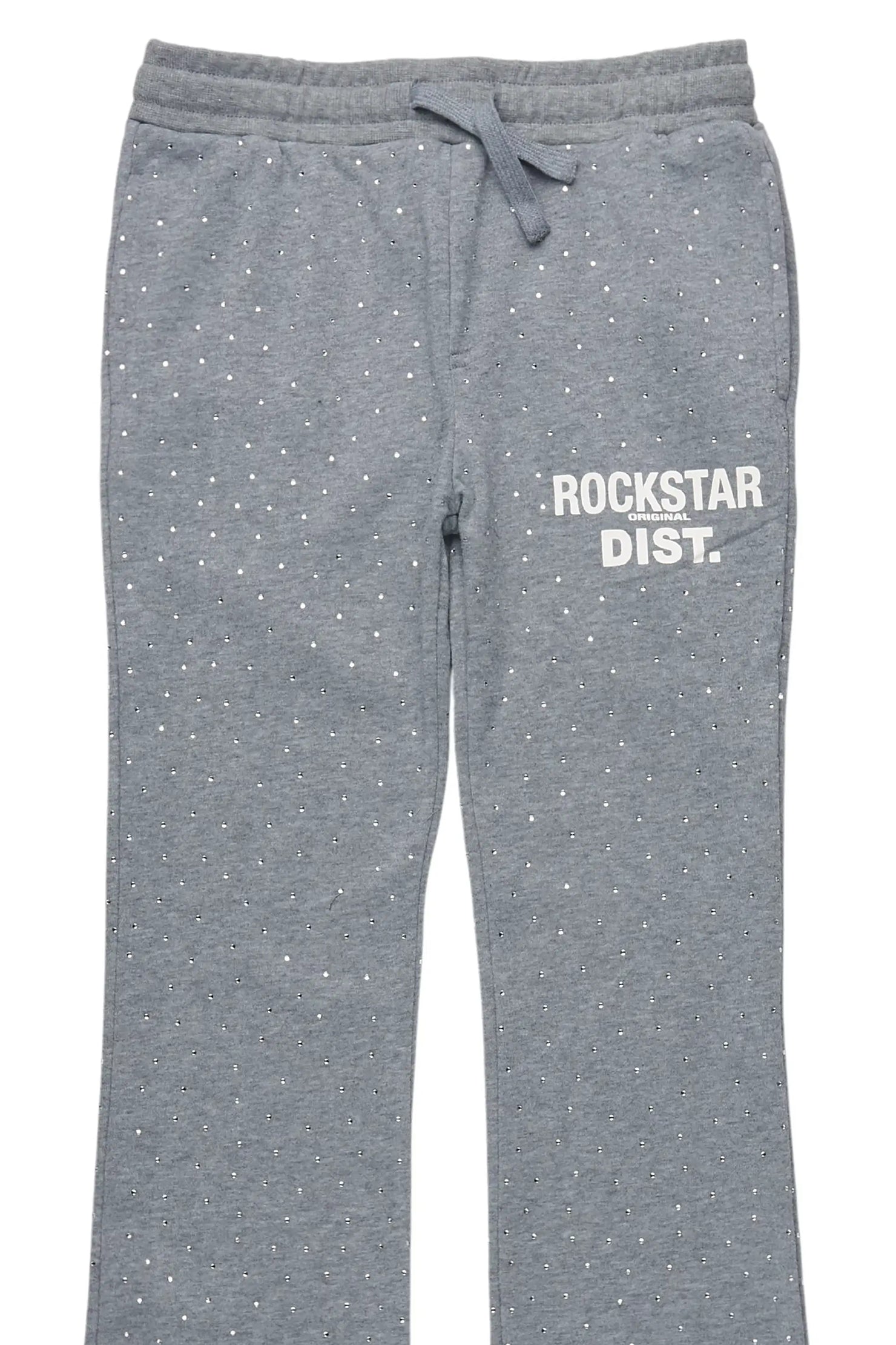 Boys Alpine Grey Rhinestone Track pant