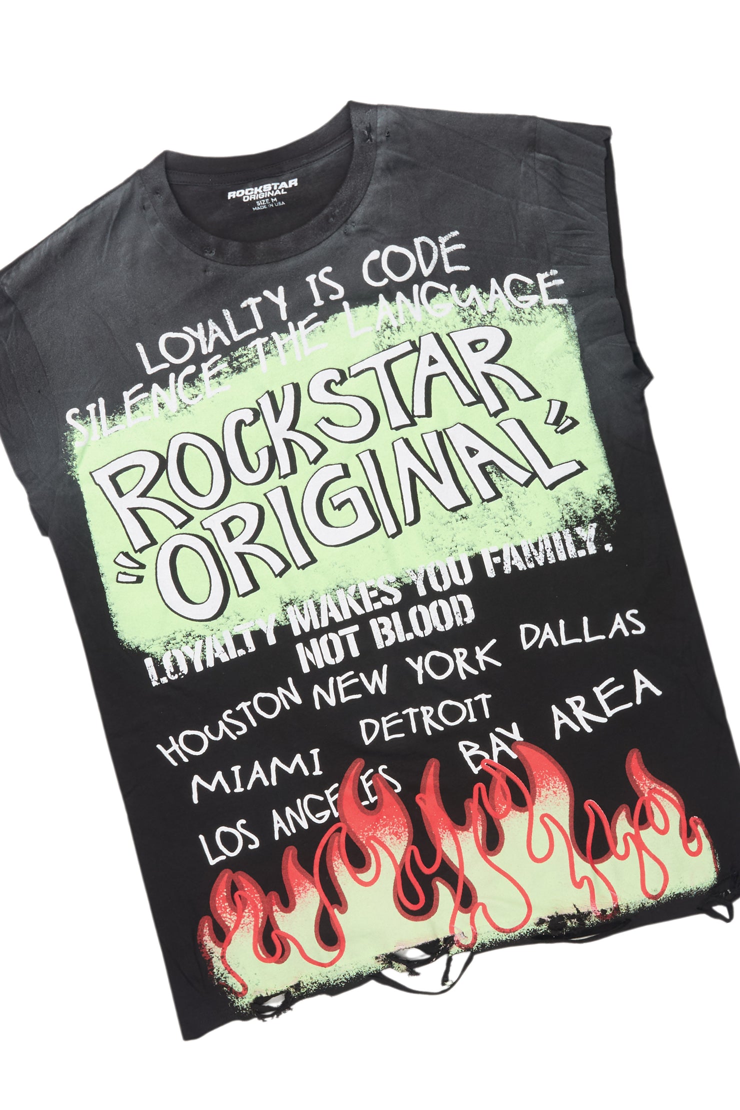 Beno Black Muscle Tee/Denim Jort Set