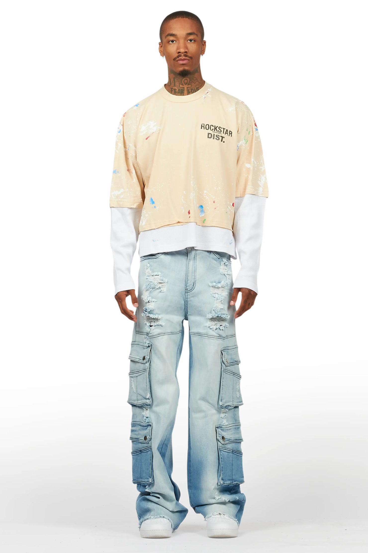 Keylor Light Blue Baggy Fit Jean