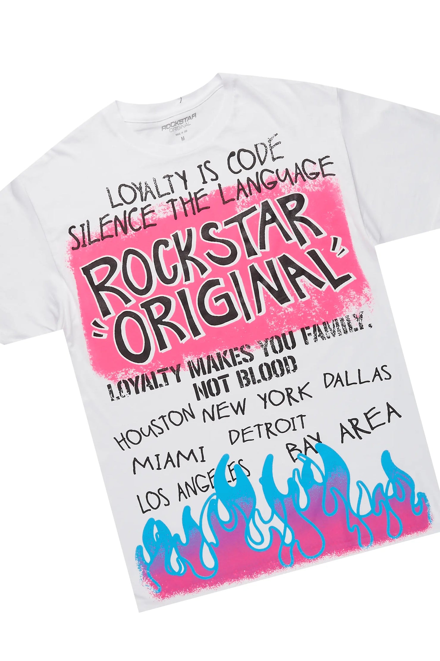 Beno White/Mint Graphic T-Shirt Short Set