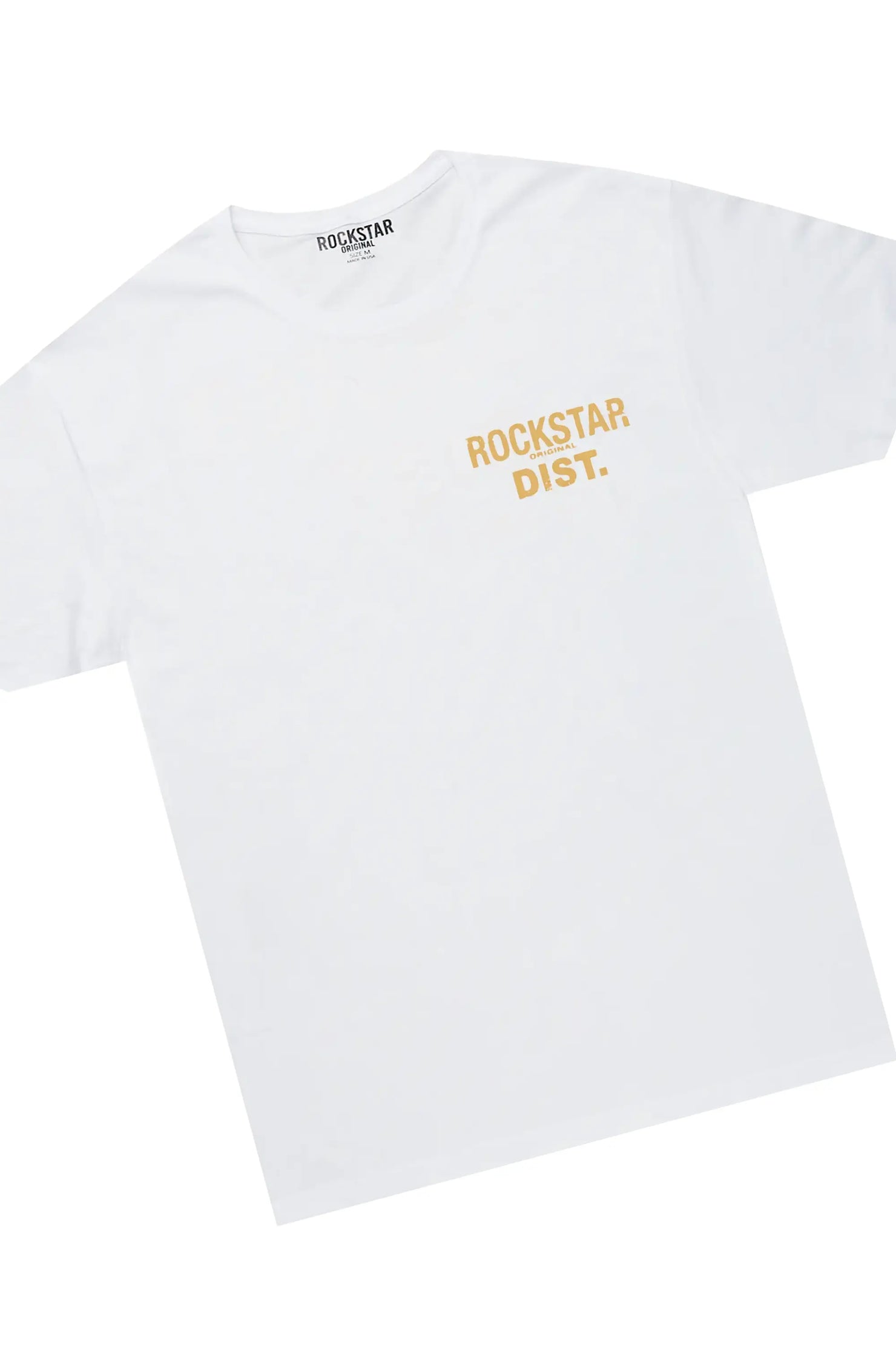 Sharee White/Beige T-Shirt & Jean Set