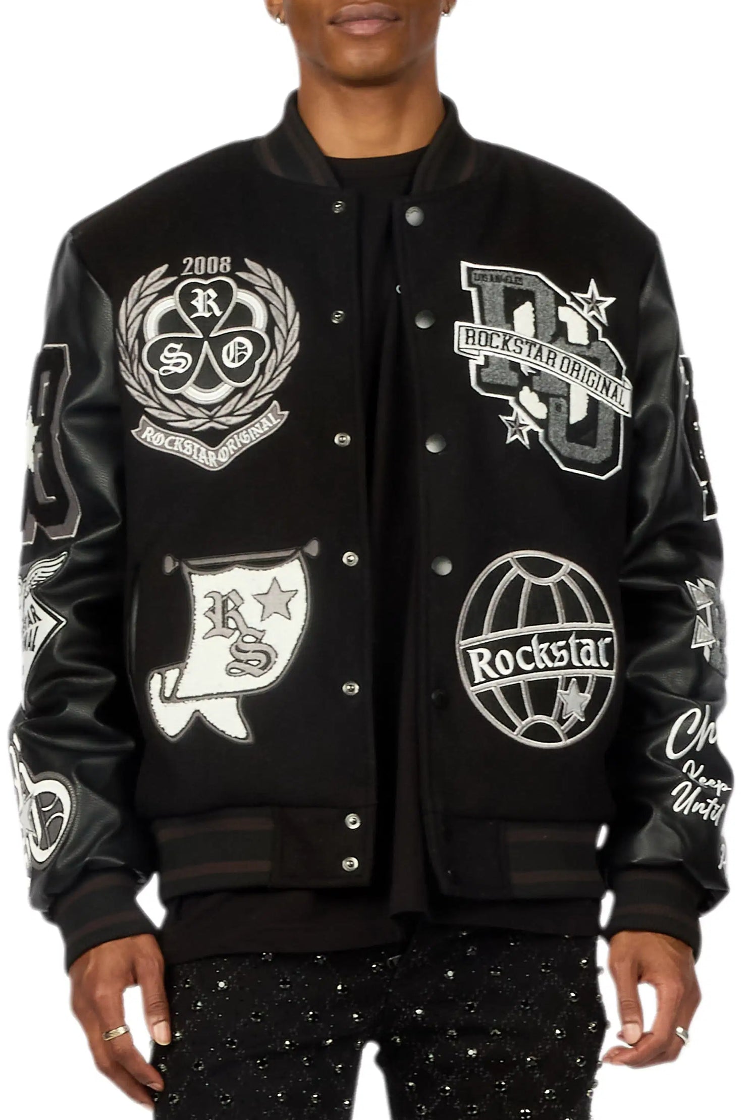 Gallant Black Varsity Jacket
