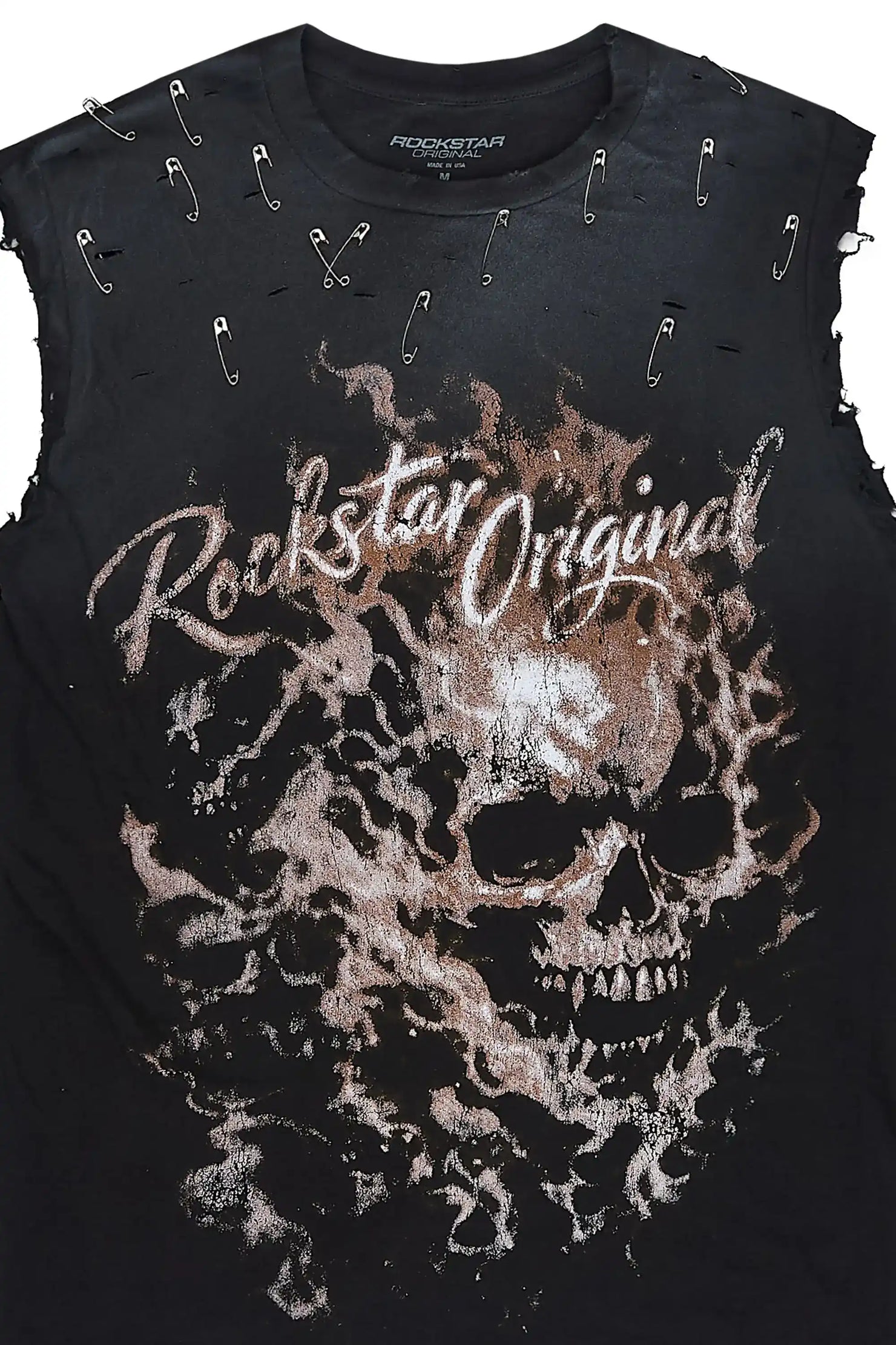 Tangie Black Oversized Cut Off T-Shirt