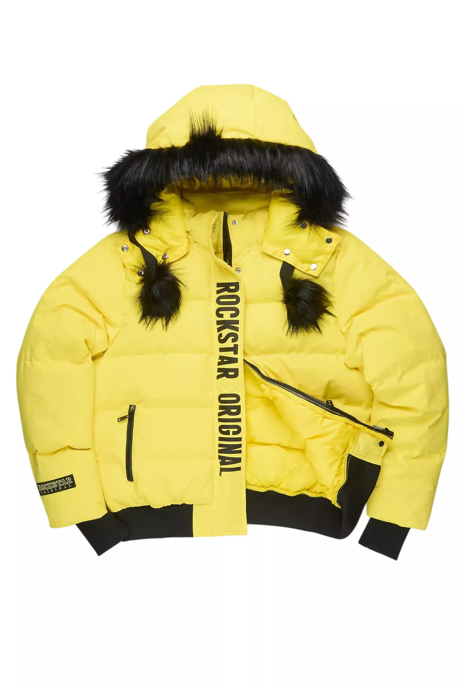 Keoni Yellow Puffer Jacket