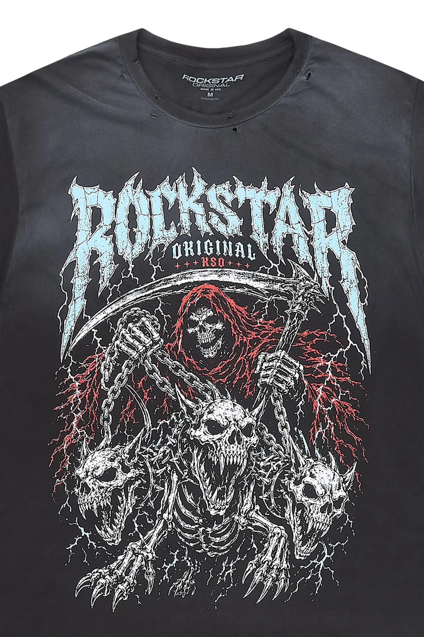 Ossuary Black Oversized Graphic T-Shirt