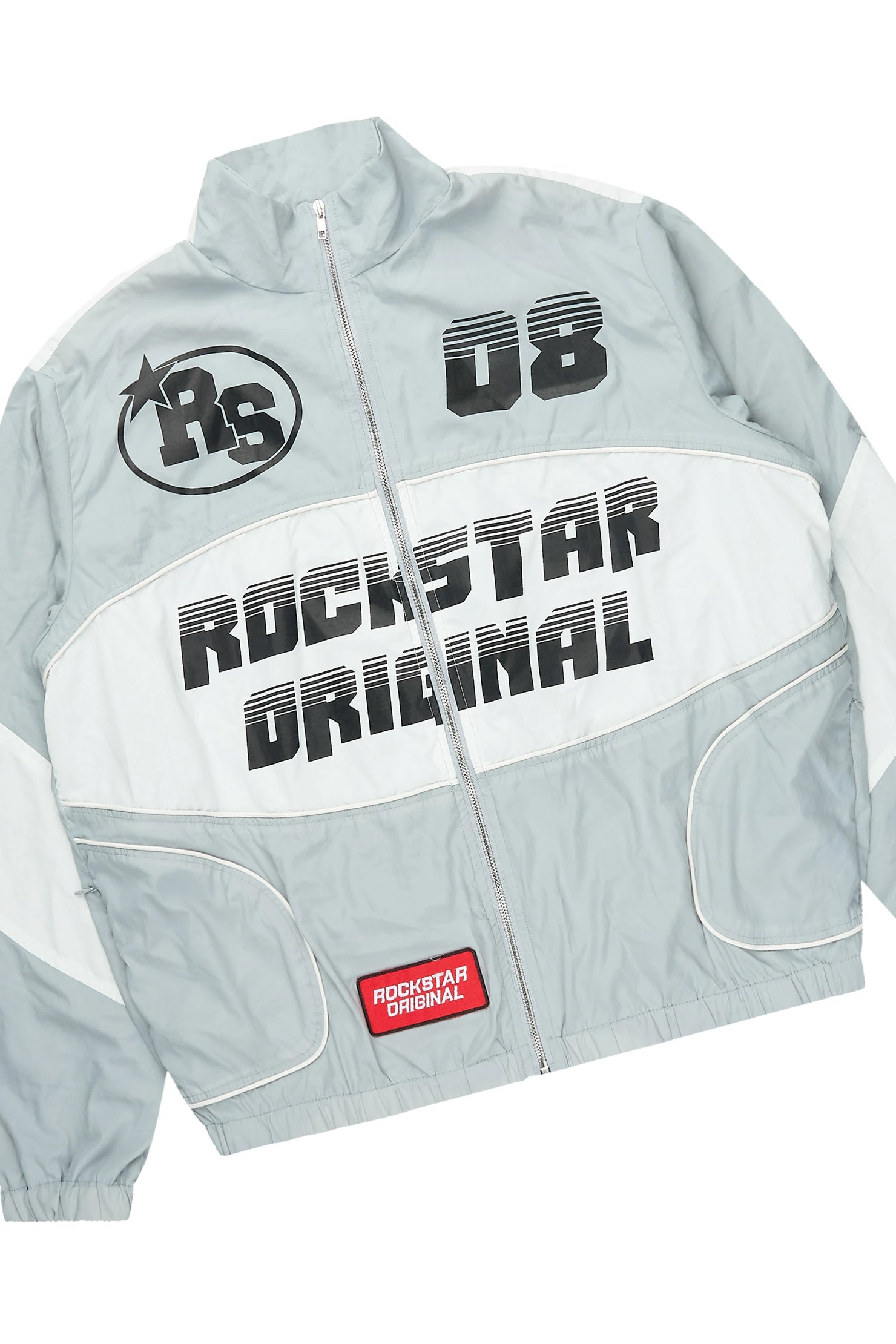 Wayra Grey Windbreaker Baggy Fit Track Set