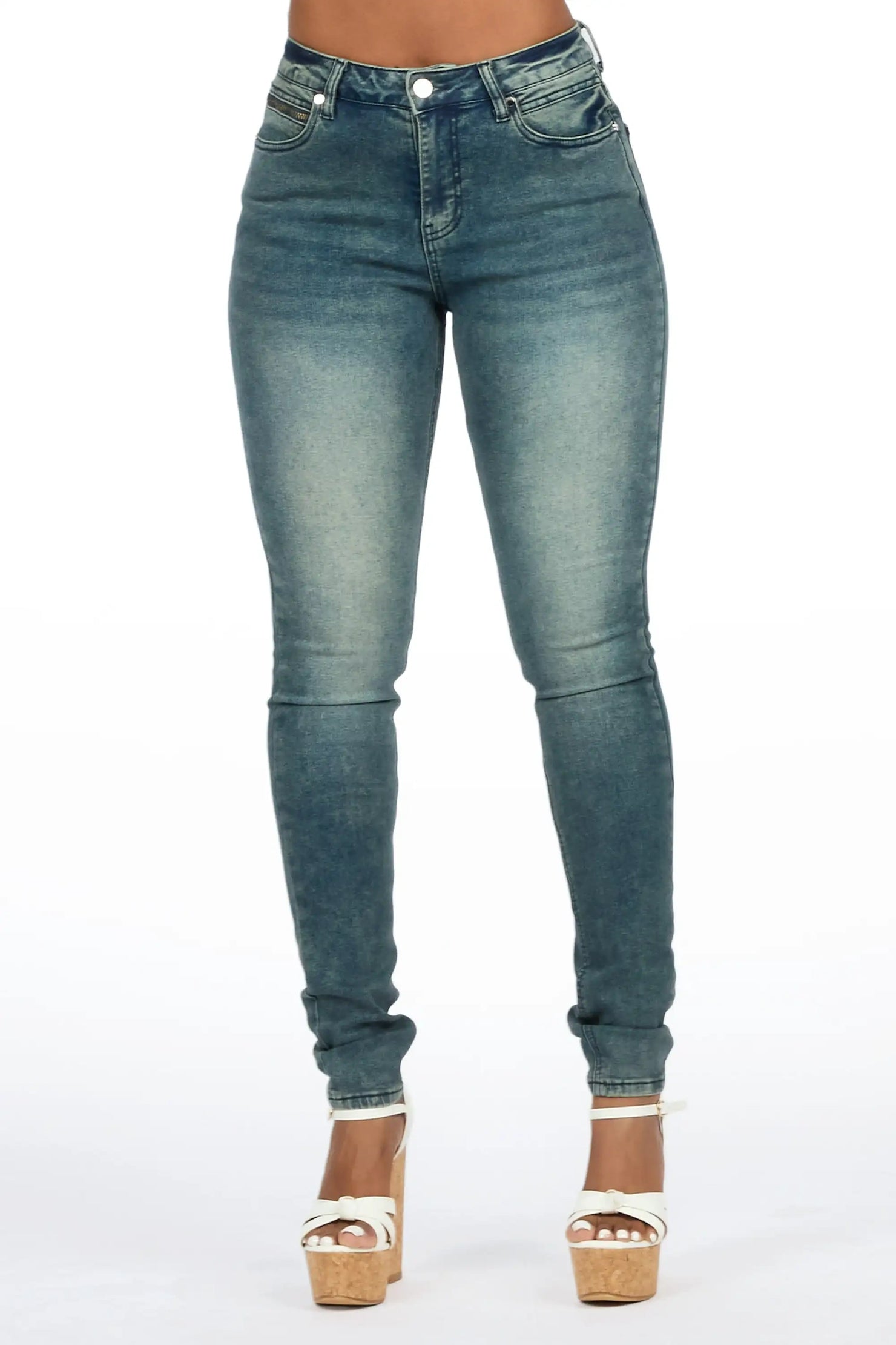 Keshona Tint Wash High Rise Stretch Skinny Jean