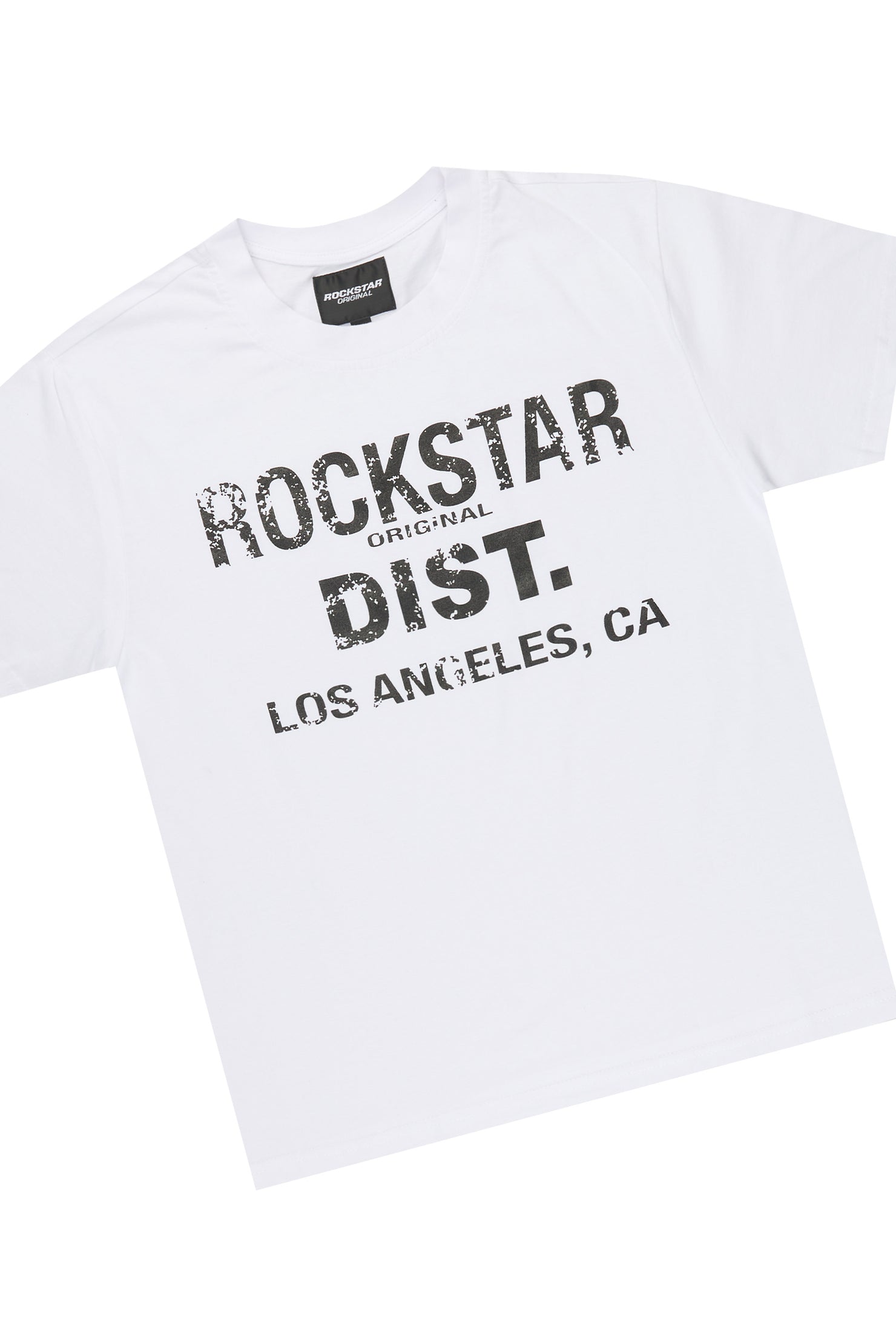 Boys Dalessio White/Black 2.0 T-Shirt Short Set