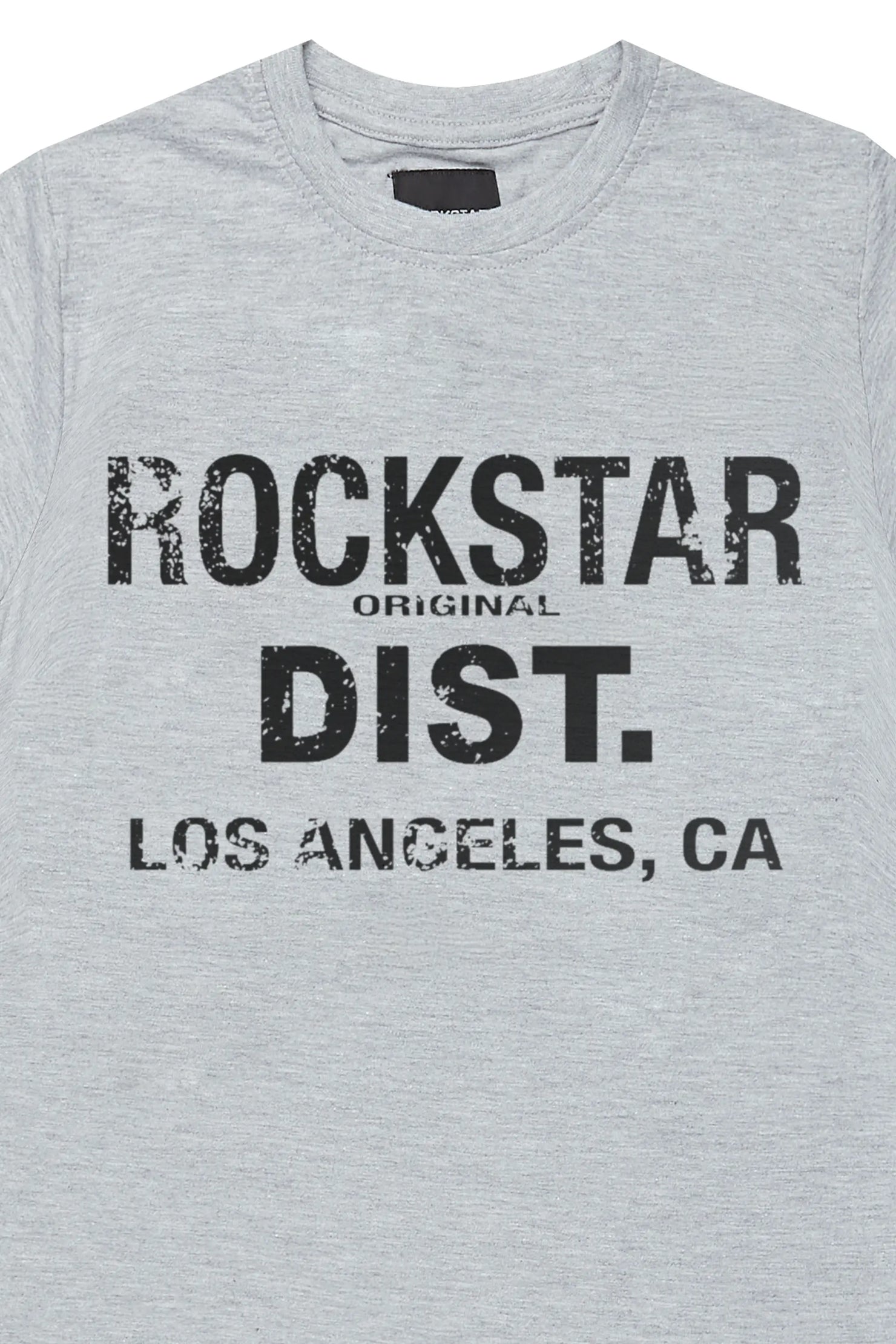 Boys Koen Grey/Black Graphic T-Shirt