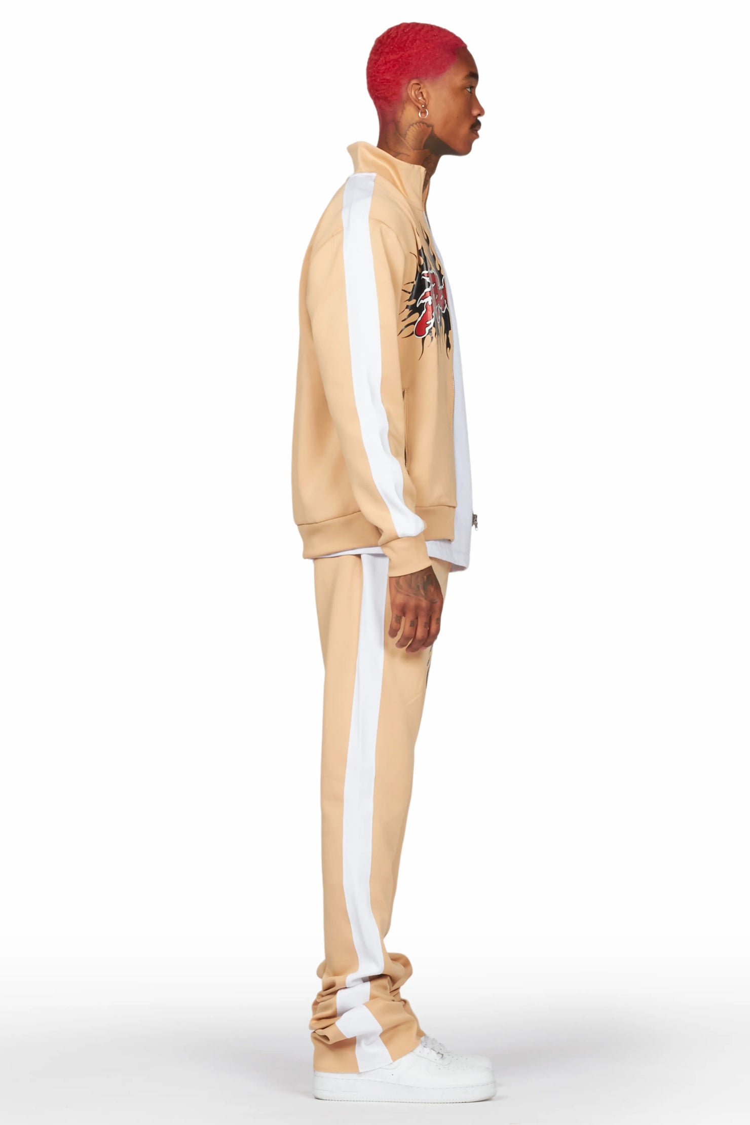 Oak Beige Tricot Super Stacked Track Set