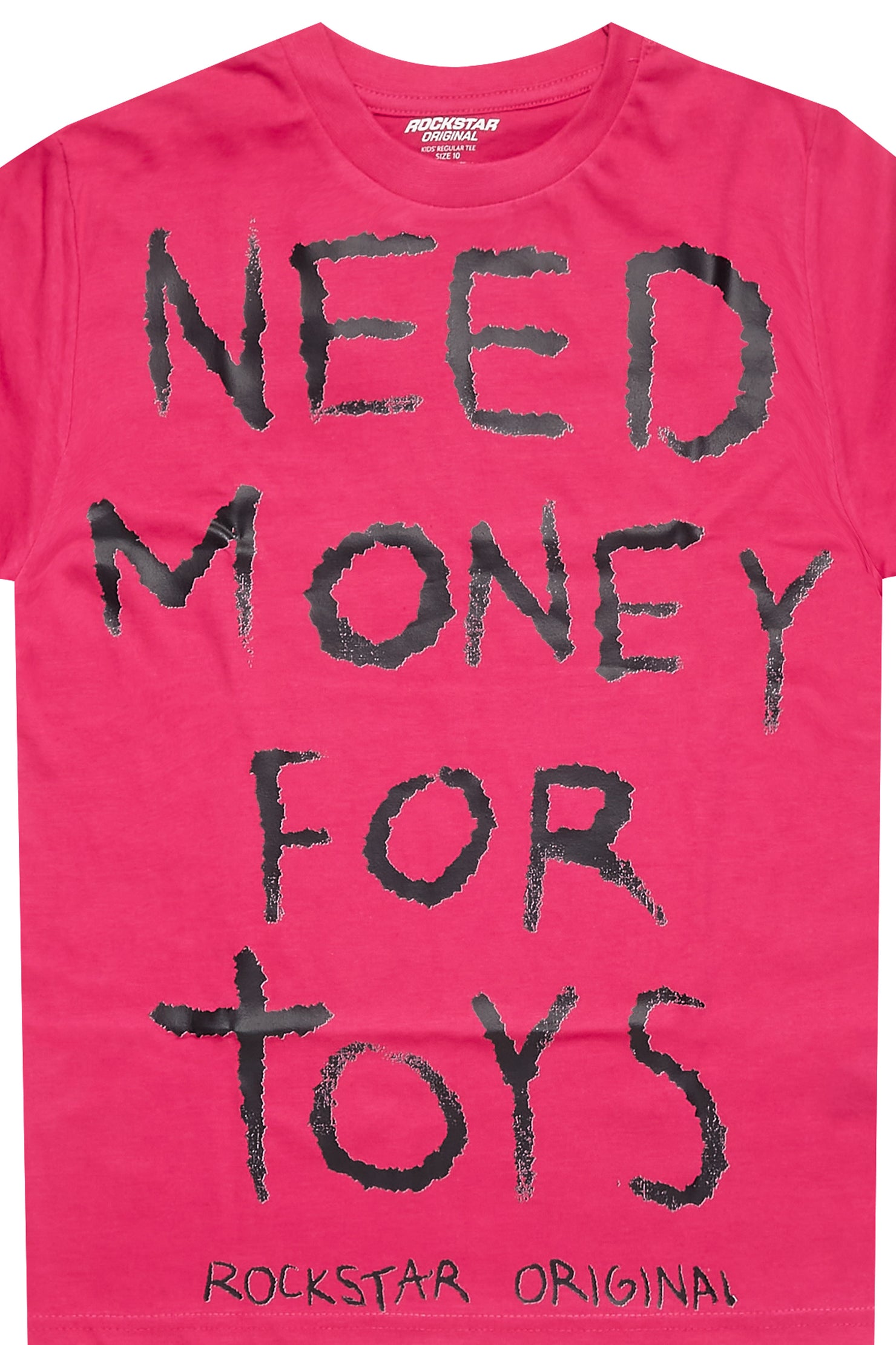Girls M4 Toys Fuchsia/Black Graphic T-Shirt
