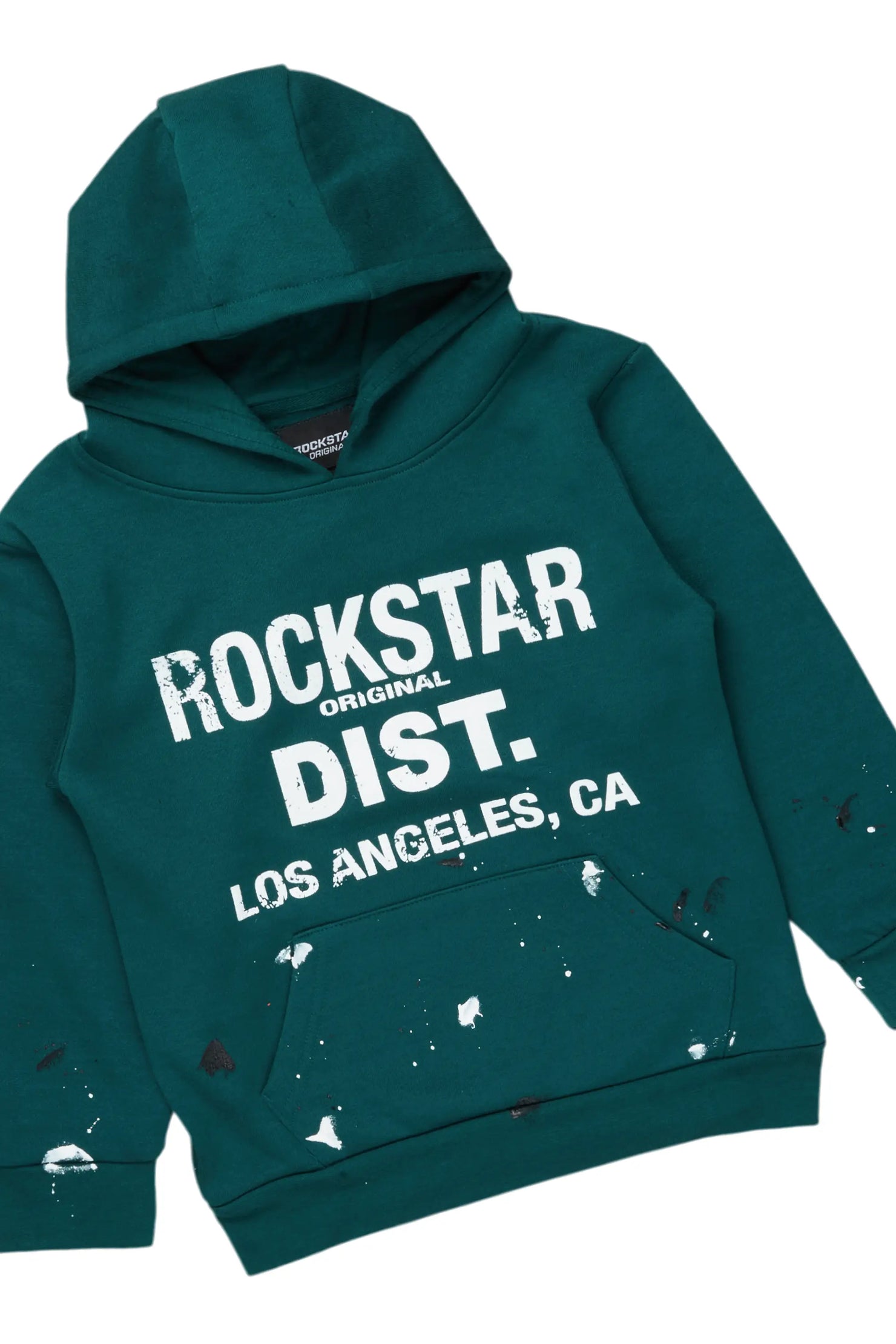 Boys Scottie Dark Green Stacked Flare Track Set