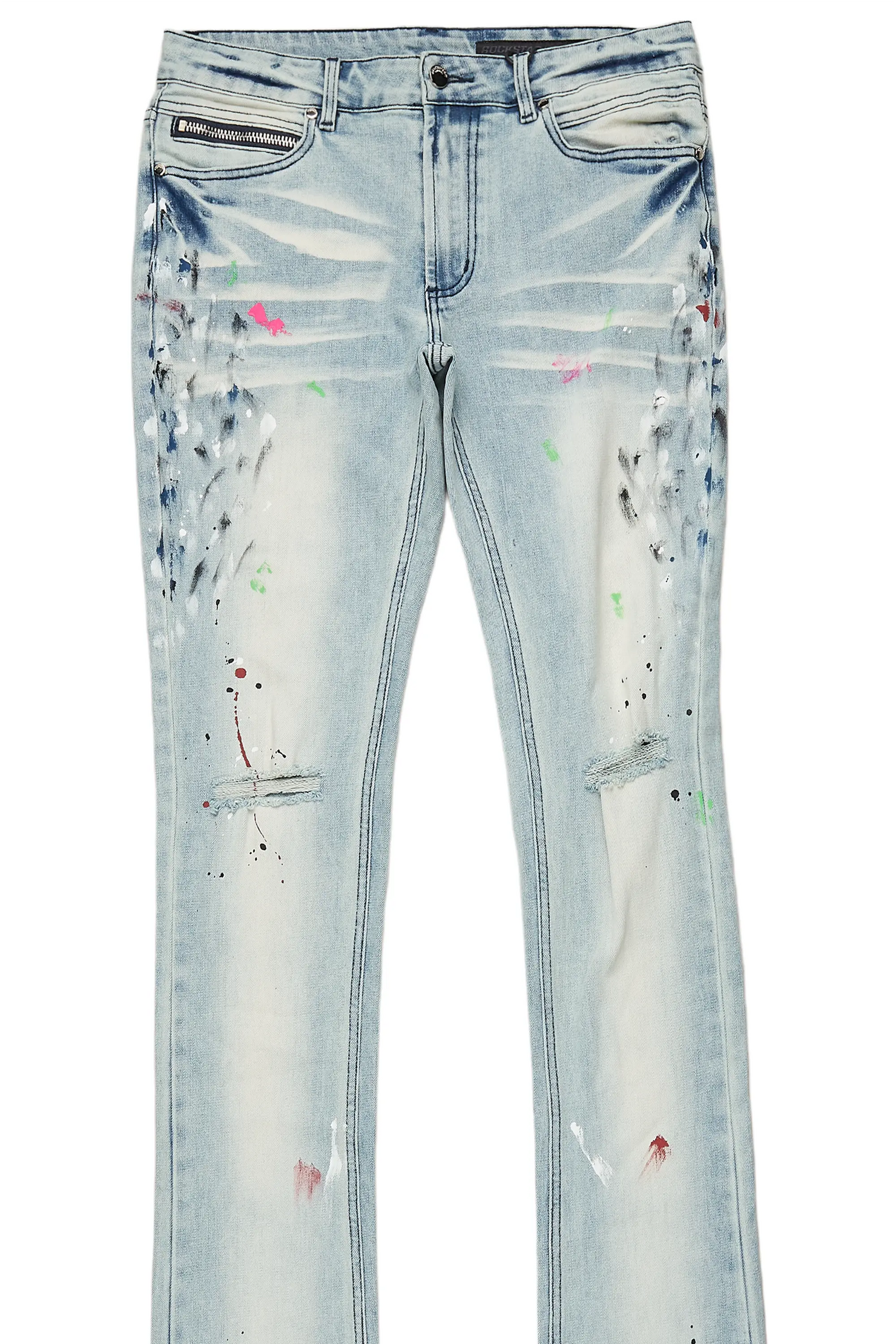 Balen Blue Super Stacked Flare Jean