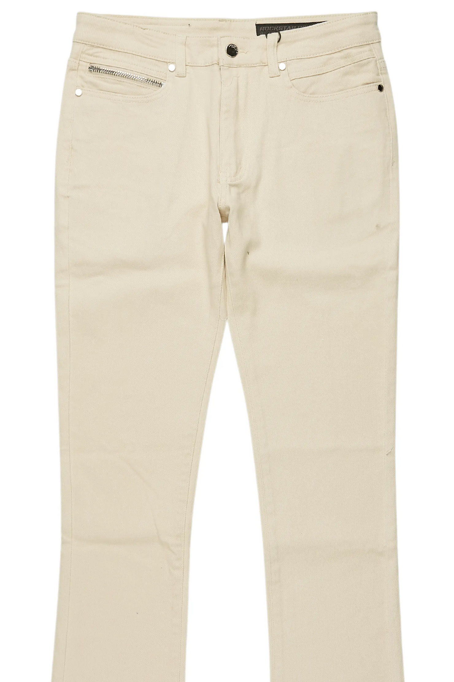 Dag Beige Stacked Flare Jean