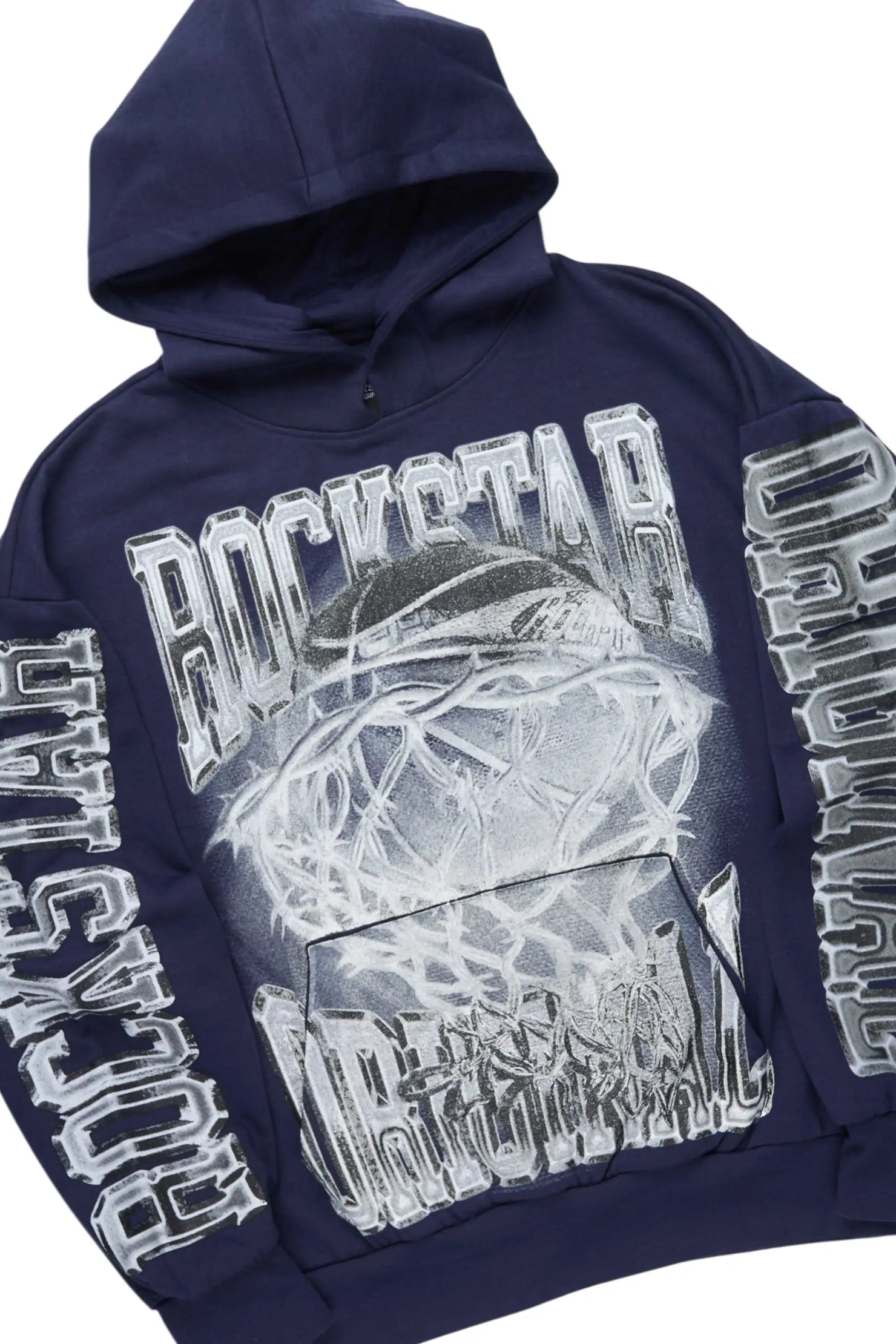 Rleague Navy Hoodie/Baggy Pant Track Set