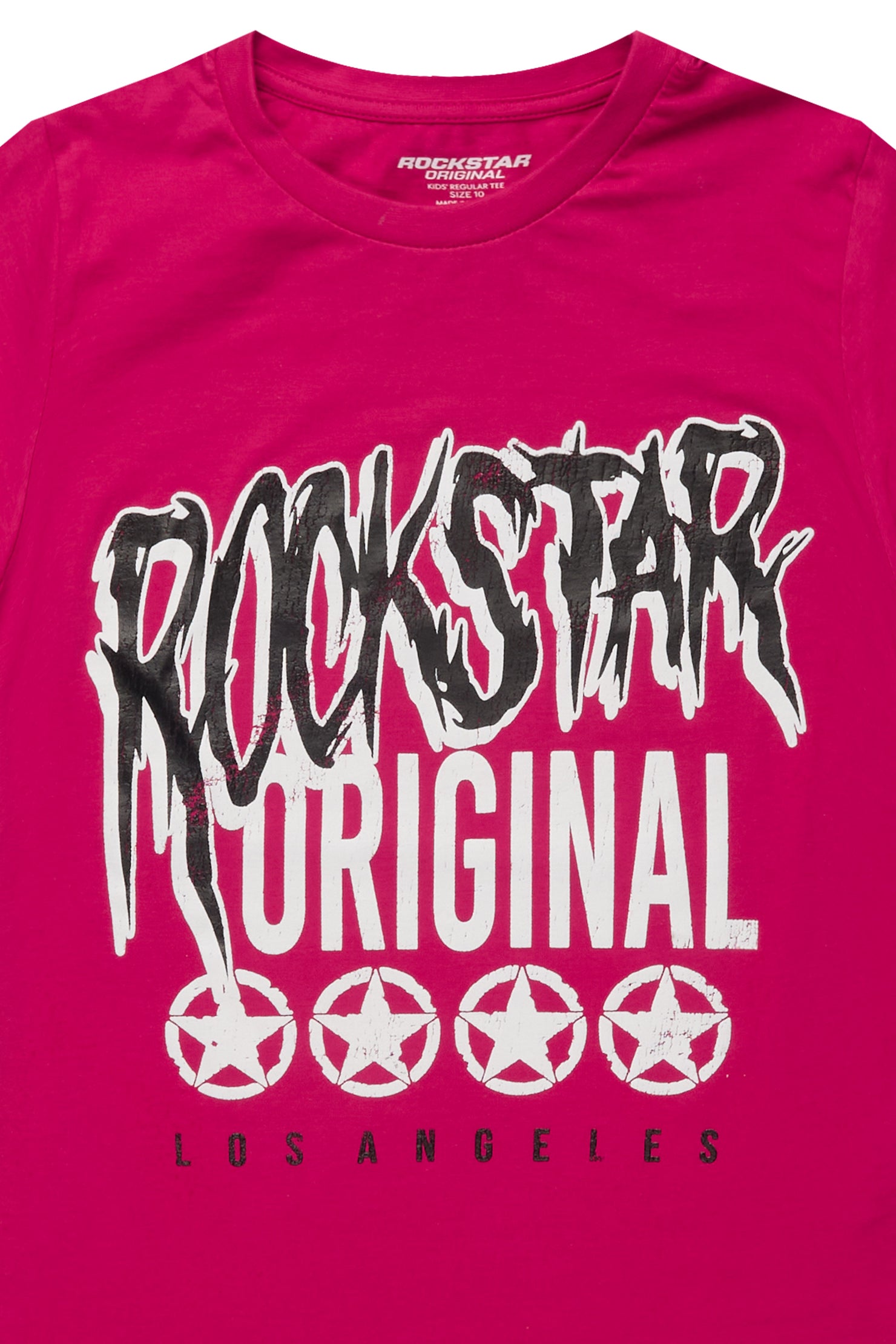 Boys Wizzurd Fuchsia/Black Graphic T-Shirt