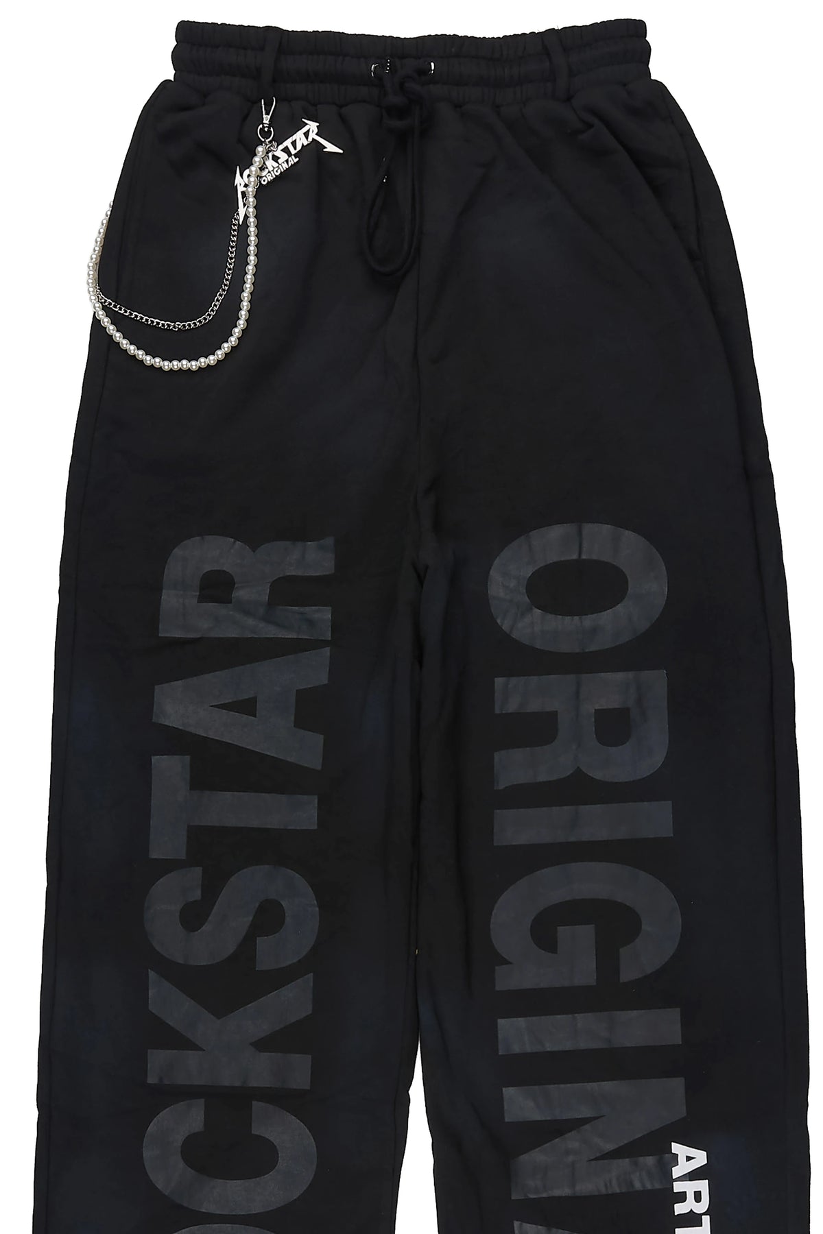 Hazy Black Chain Baggy Fit Pant