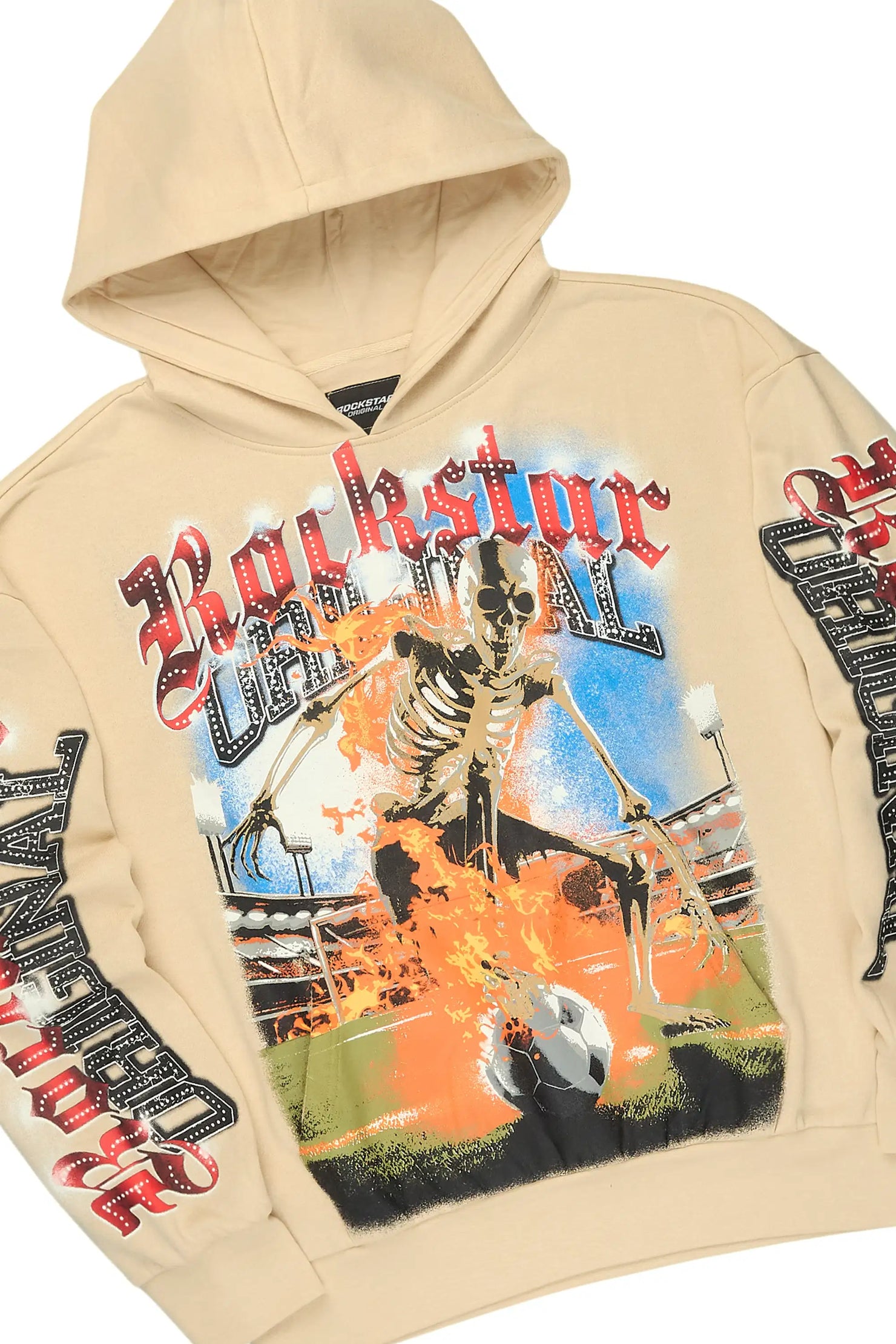 Graive Beige Hoodie/Baggy Pant Track Set