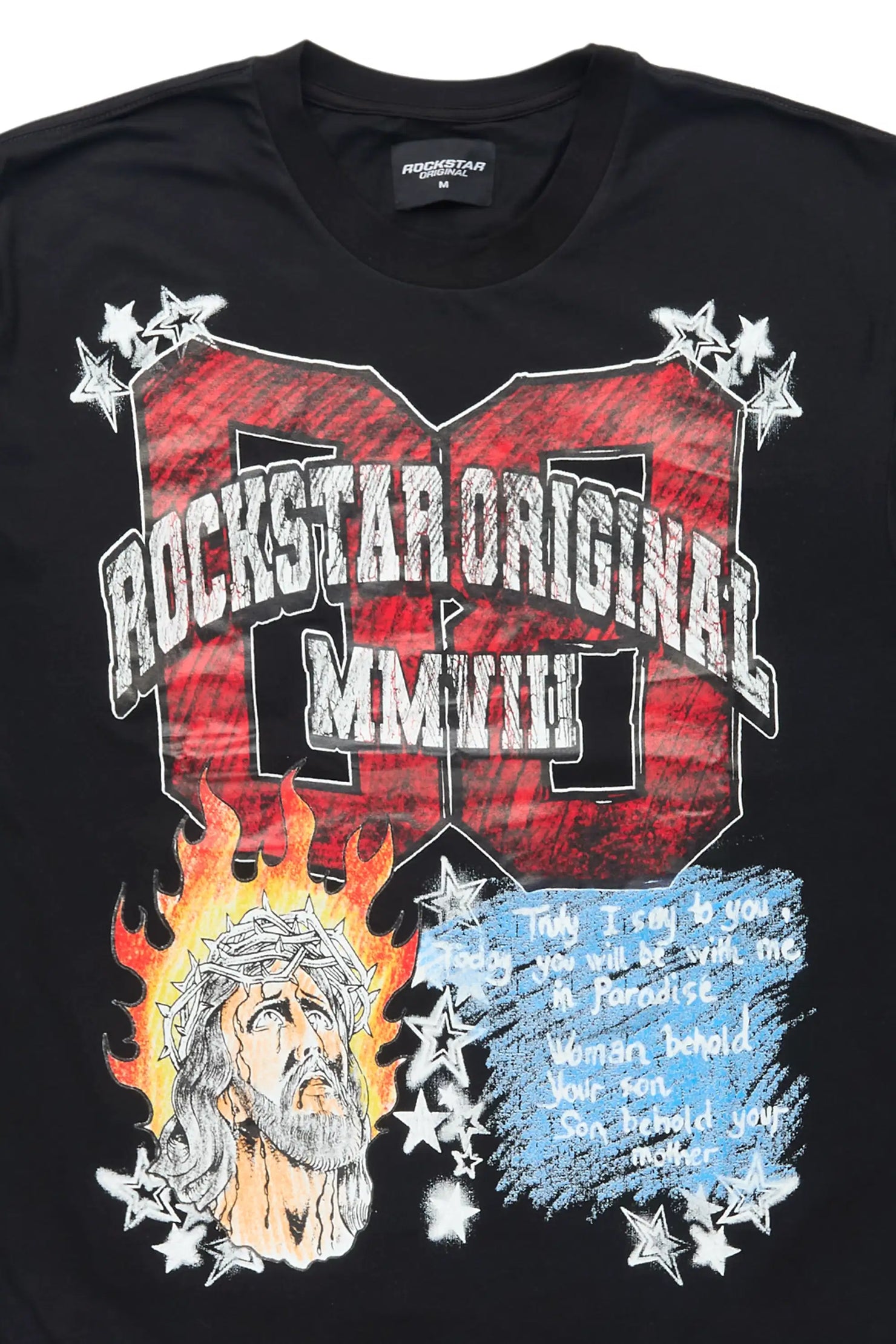 Jesus Black/Red Oversized Graphic T-Shirt