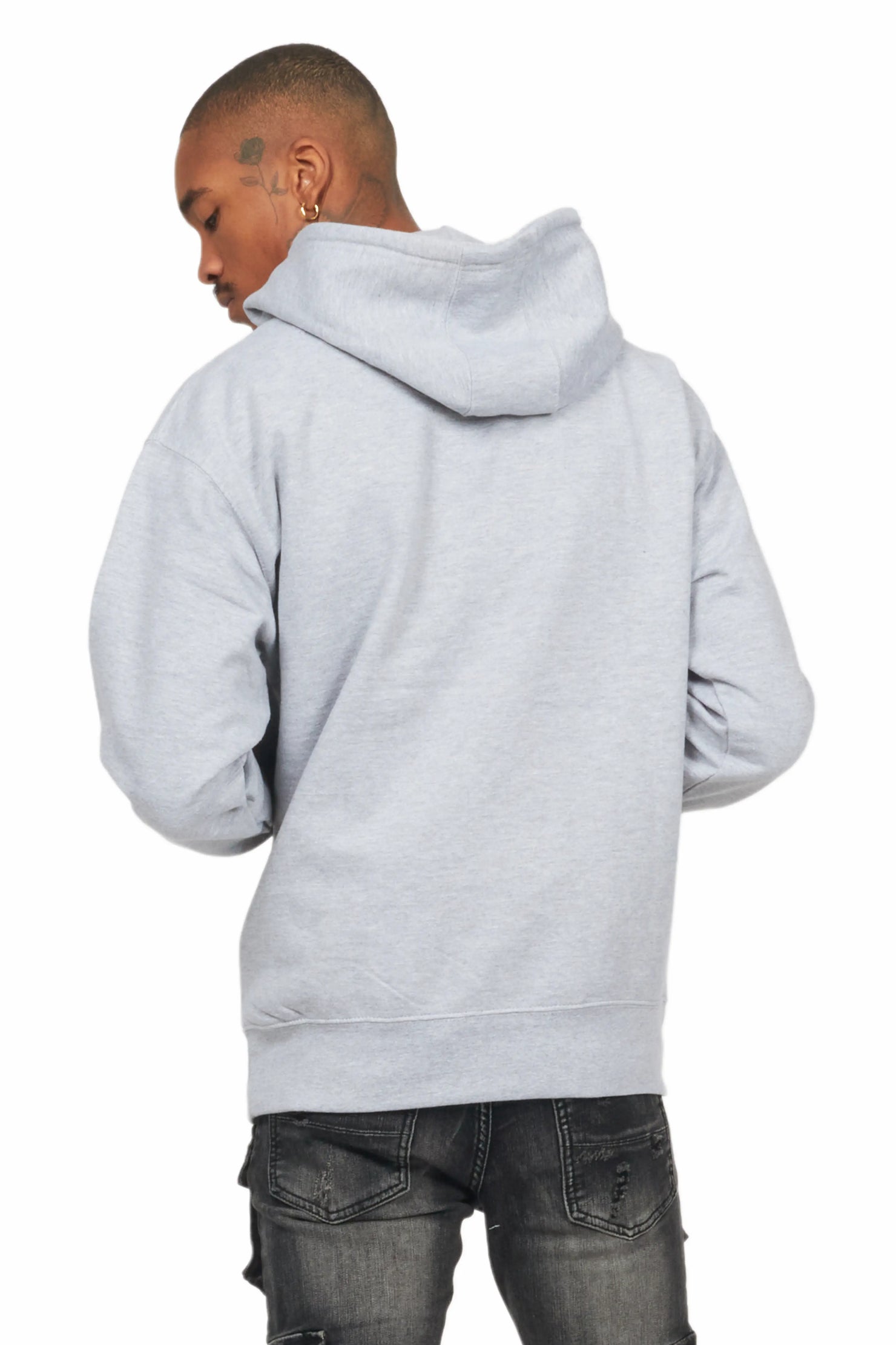 Wizzurd Grey Graphic Hoodie