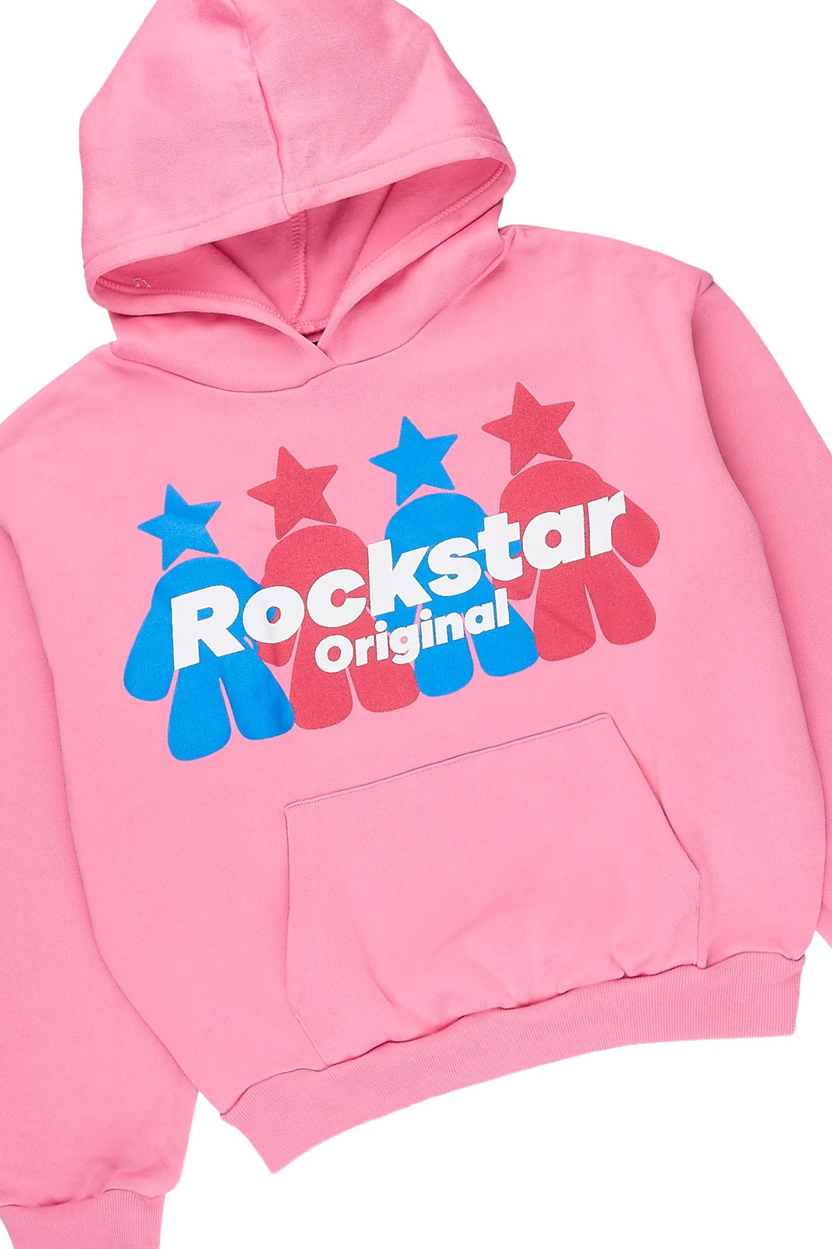 Girls Villana Bubblegum Stacked Hoodie Track Set