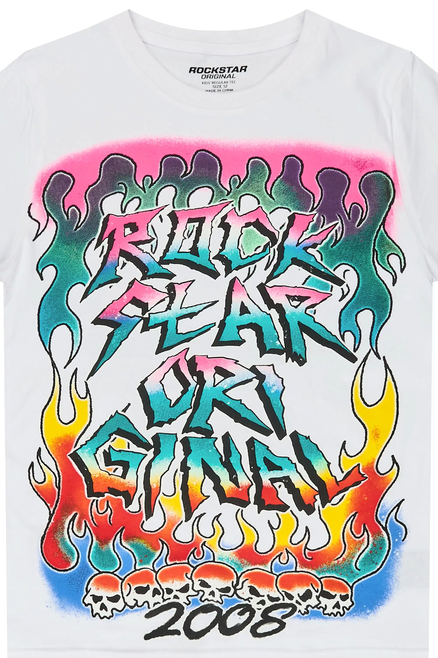 Boys Ebbe White Graphic T-Shirt