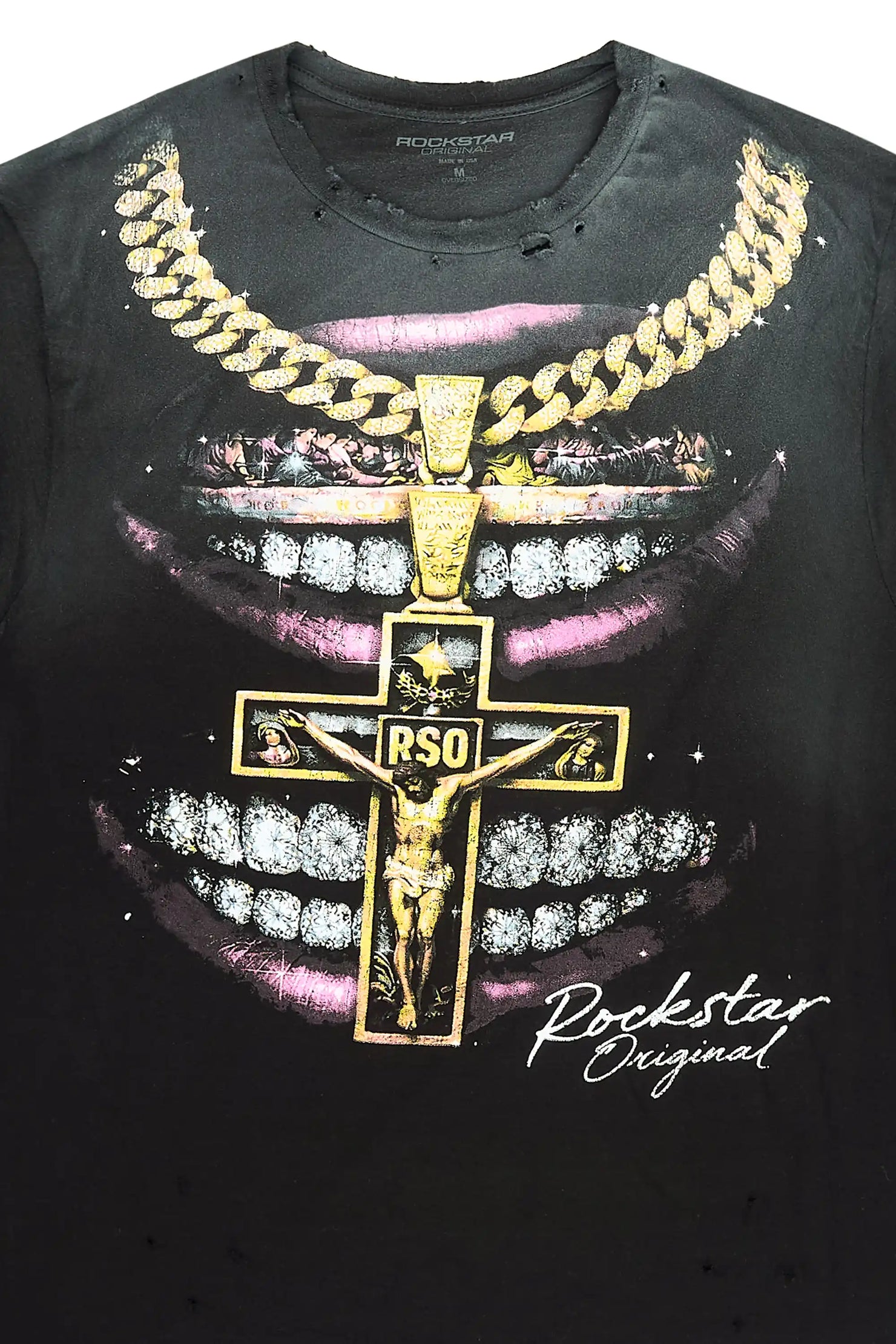 Dasha Black Oversized Graphic T-Shirt
