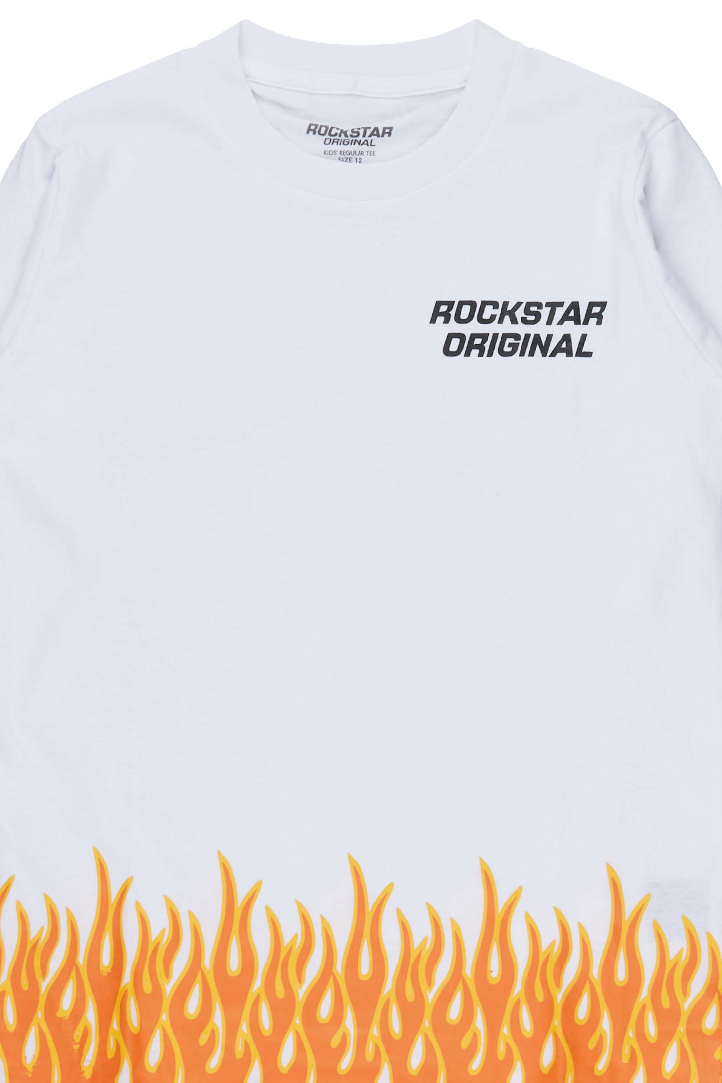 Boys Roeland White Graphic Long Sleeve T-Shirt