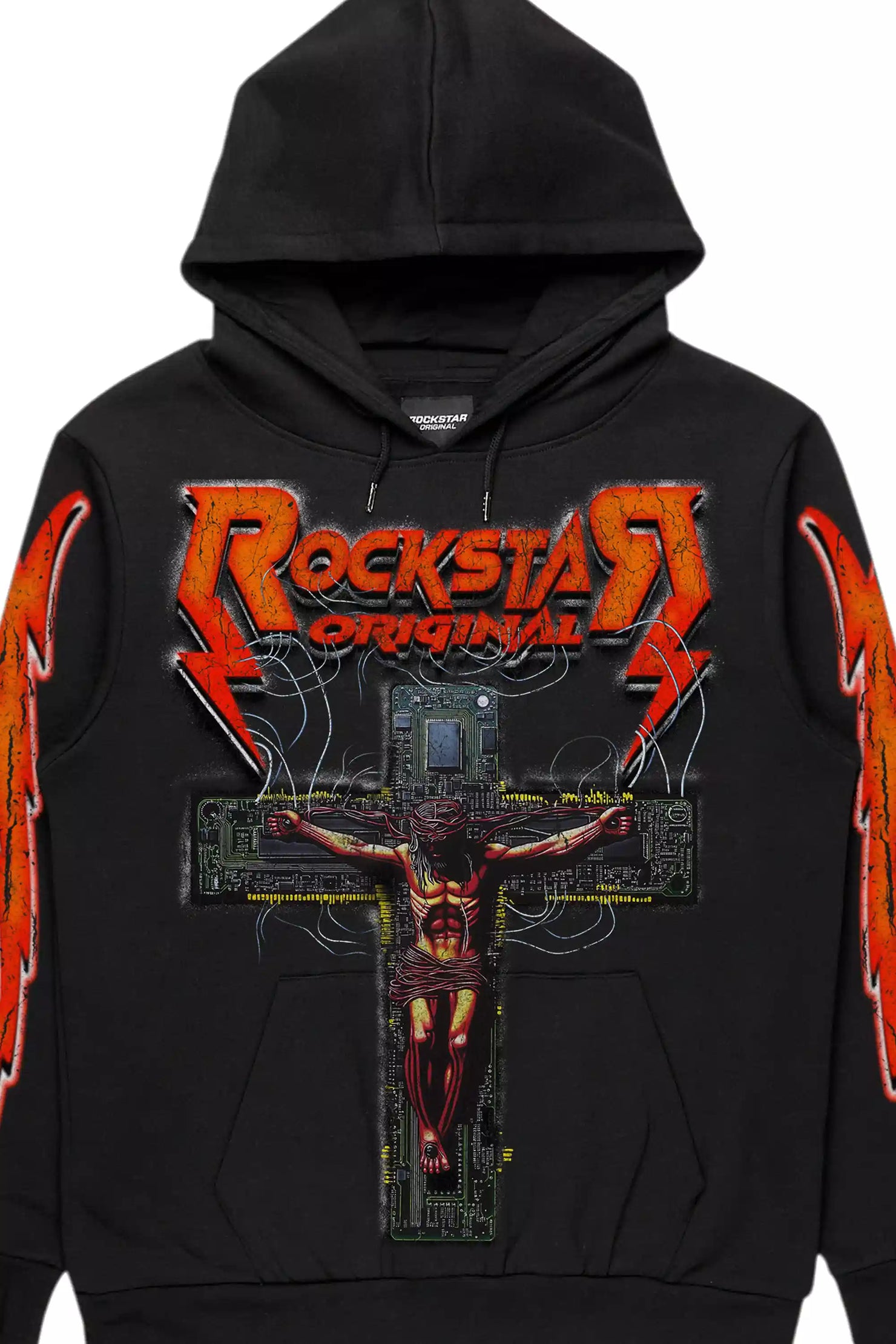 Sarena Black Graphic Hoodie