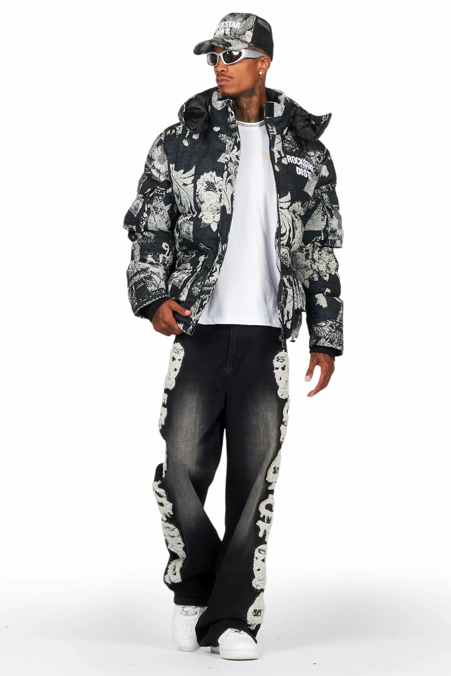 Francis Black Baggy Fit Jean