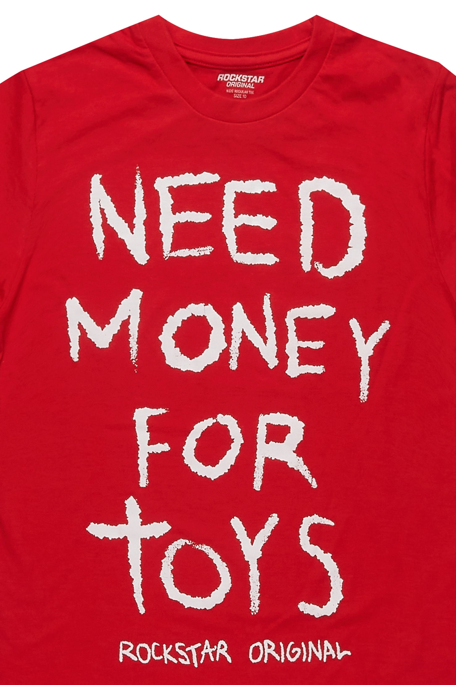 Boys M4Toys Red/White Graphic T-Shirt