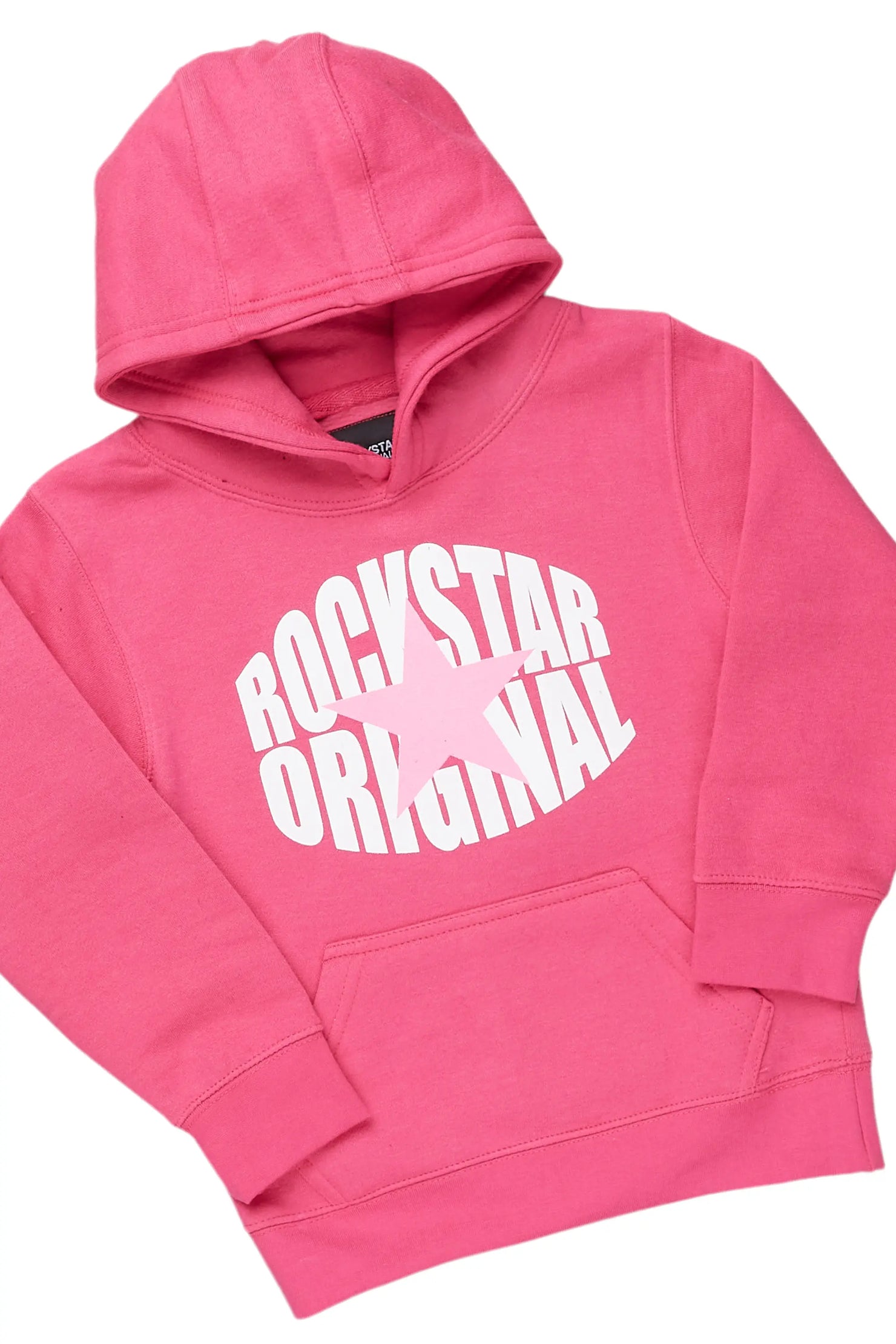 Girls Lucia Fuchsia Baggy Fit Pant Set