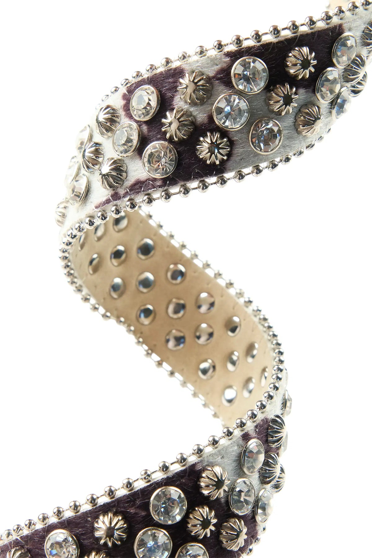 Girls Norma Black/Cream Rockstar Logo Belt