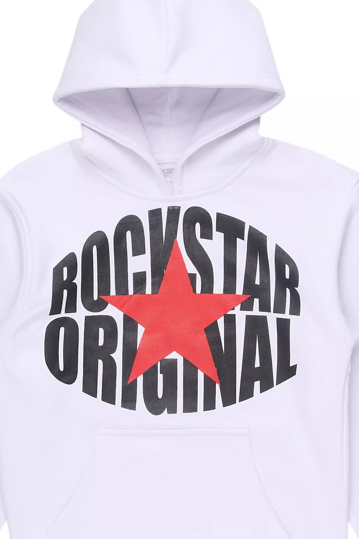 Boys Ezra White Graphic Hoodie