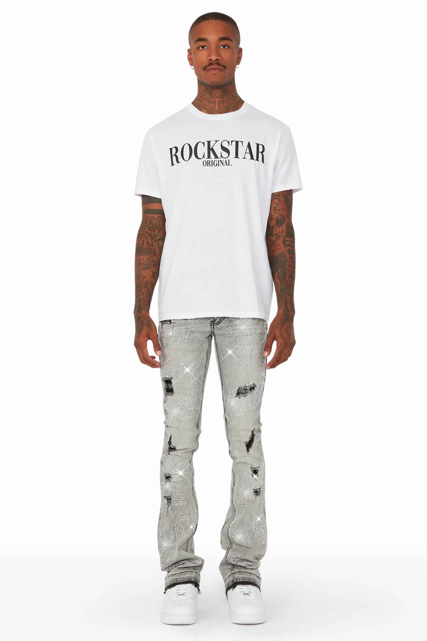 Cato Graphic Flare Jean- Grey