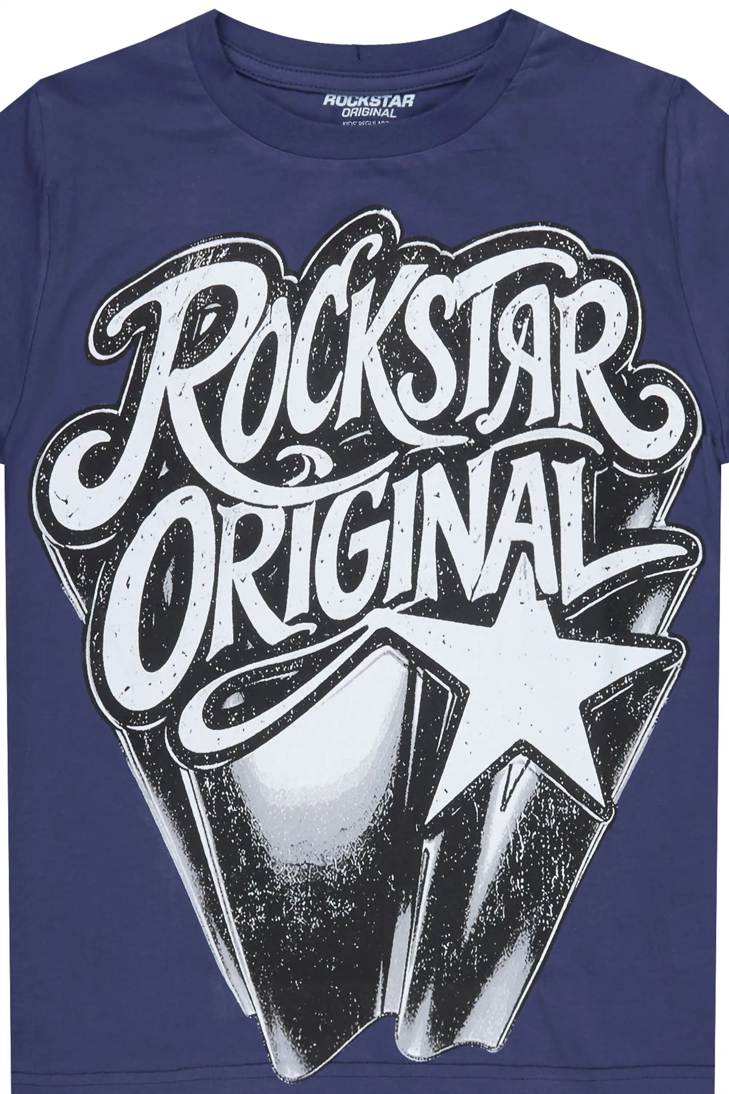 Boys Zayden Navy Graphic T-Shirt