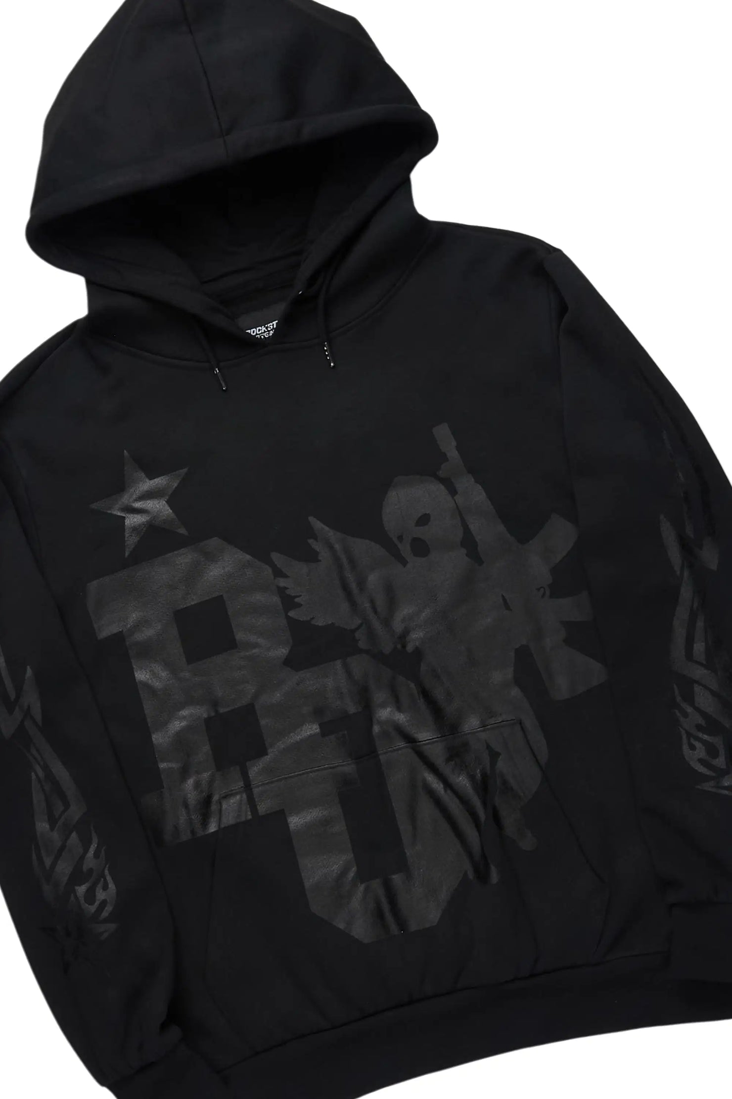 Pluton Black/Black Hoodie/Stacked Flare Track Set