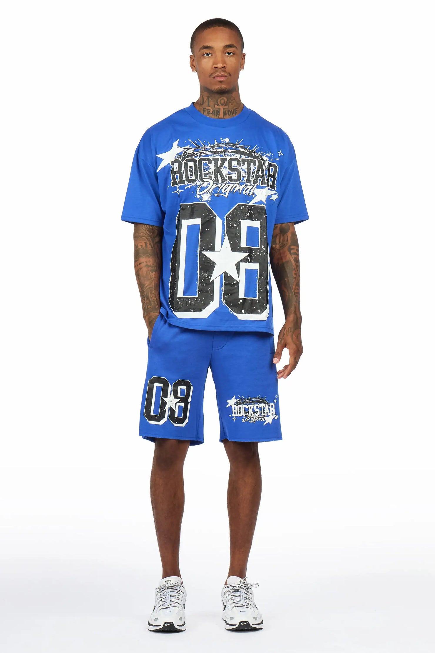 Allstar Royal/Black T-Shirt Short Set