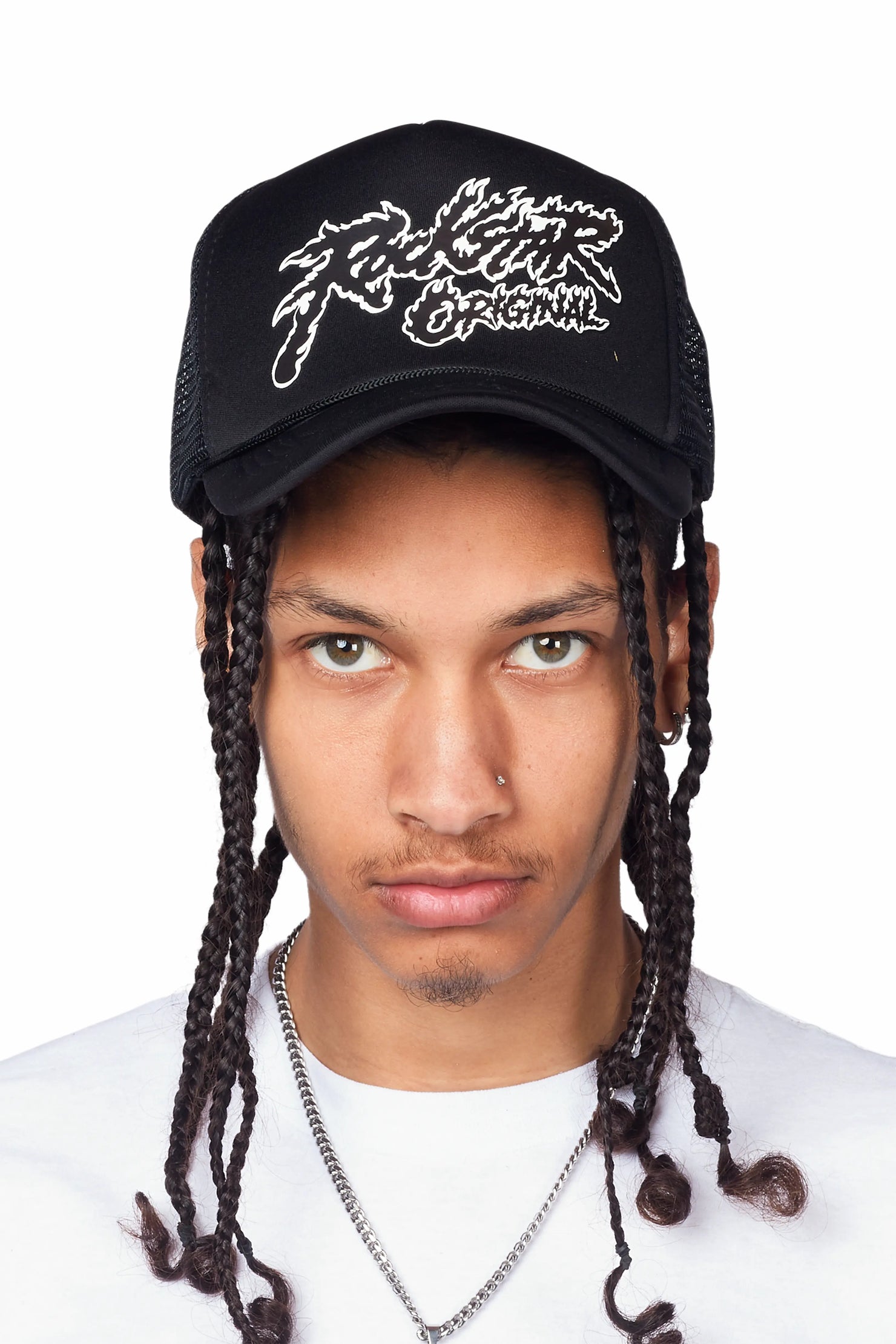 Evert Black Graphic Trucker Hat
