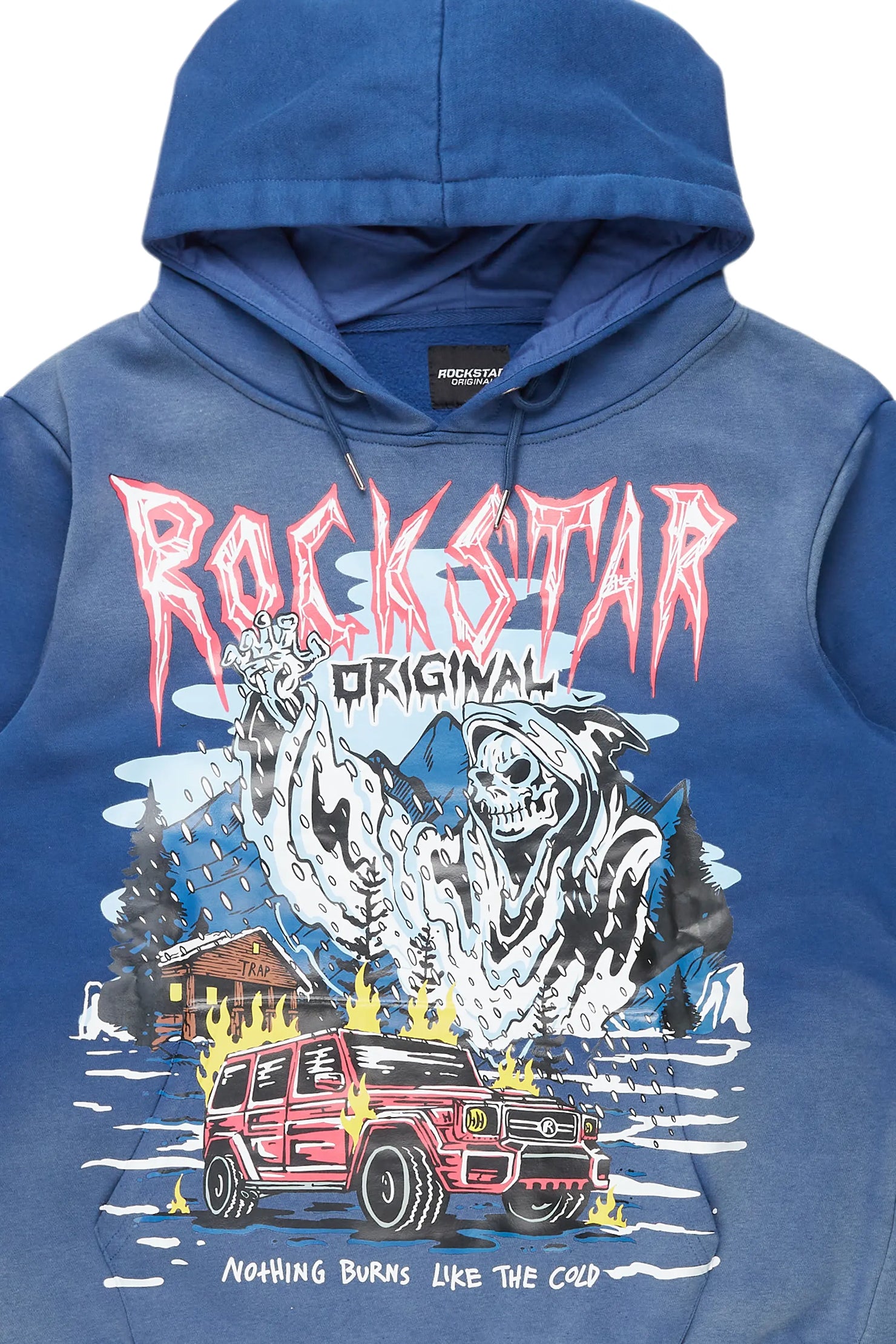 Kip Navy Graphic Hoodie