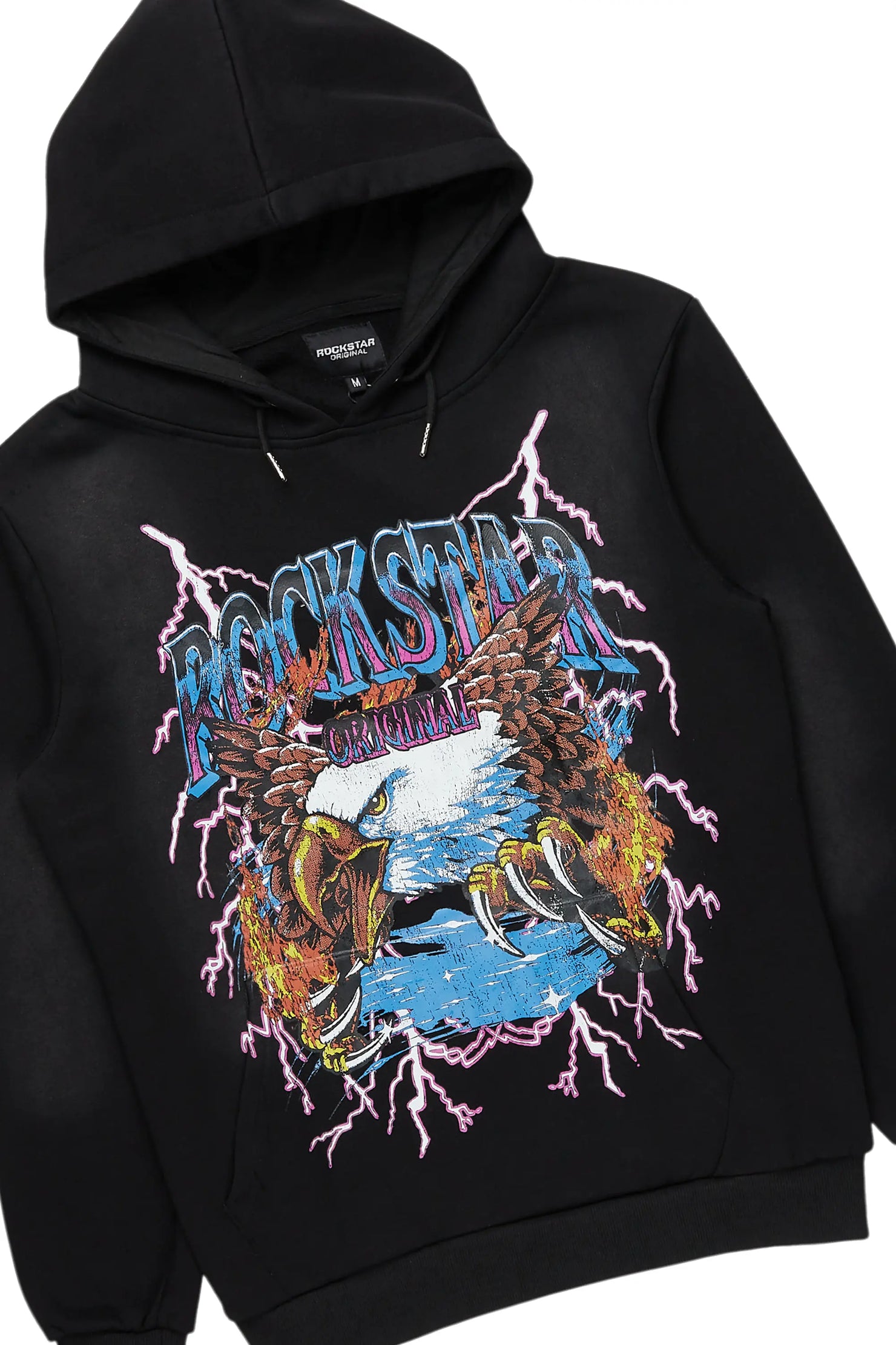 Darken Black Hoodie/Baggy Fit Cargo Jean Set